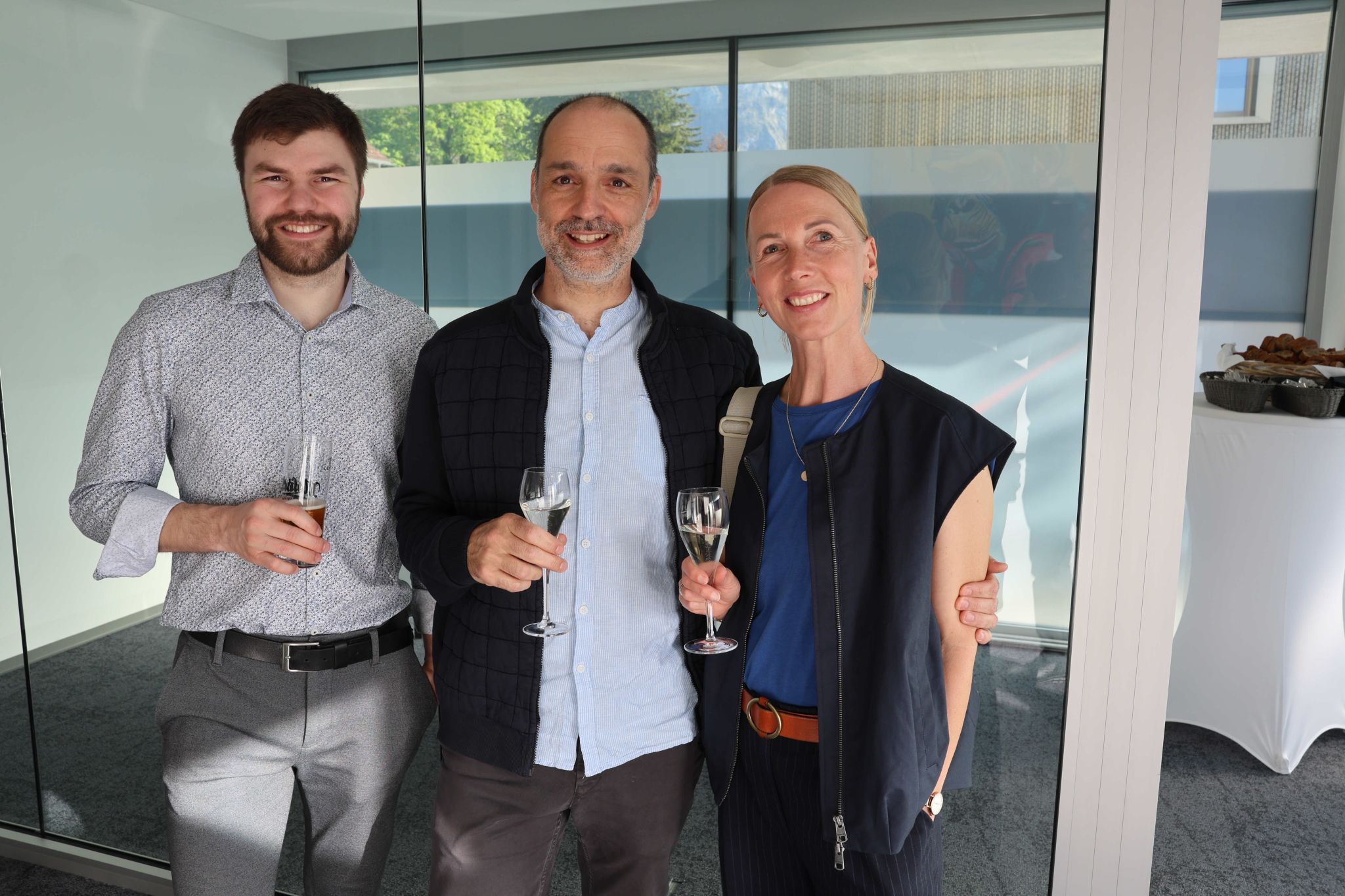 Steuerberater Felix Skamletz, Apotheker Roland und Monika Schöpf.