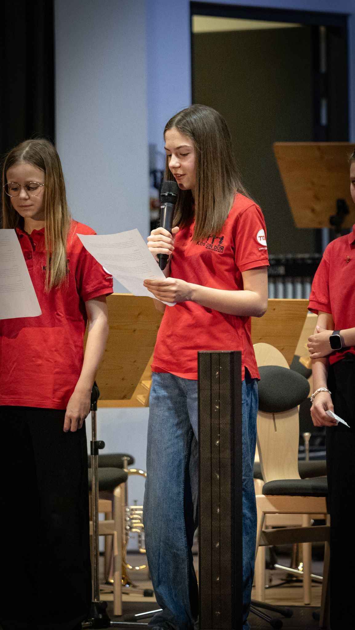 Der Musikernachwuchs überzeugte nicht nur musikalisch, sondern auch bei der Begrüßung.