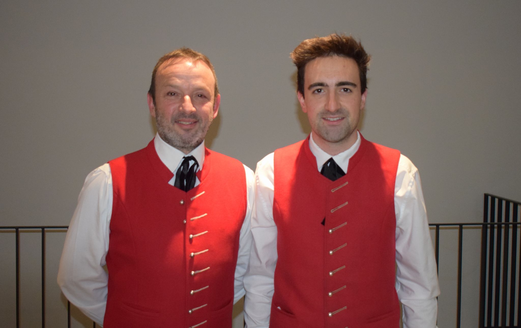 Obmann Daniel Hagspiel und Ehrenkapellmeister Wolfgang Österle.