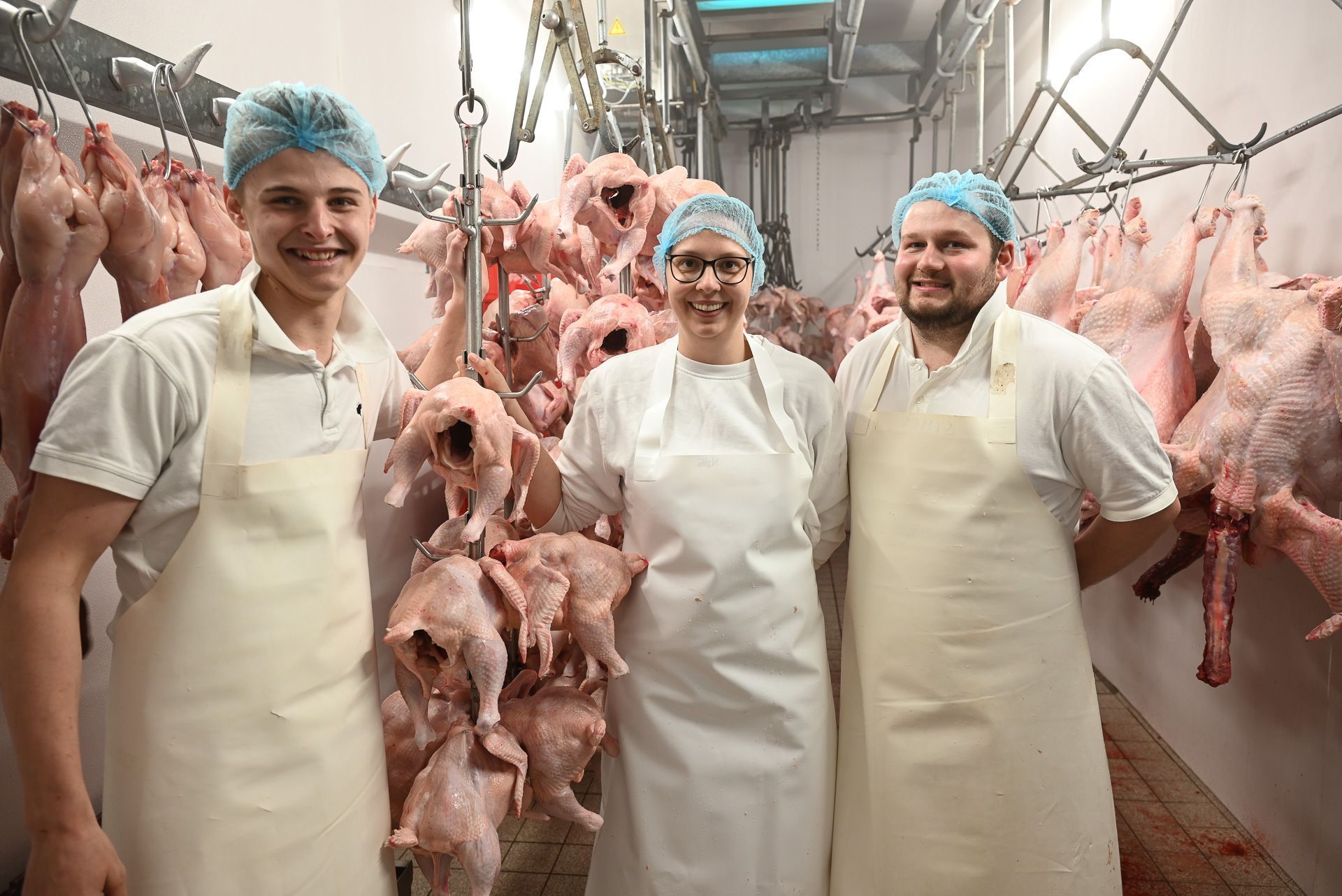 Die Metzger Elias, Nathalie und Simon lieben ihr Handwerk.