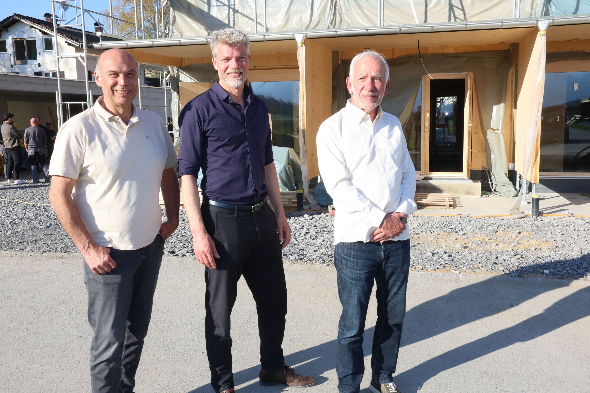 BM Wilhelm Hager, Architekt Marius Cerha und Dieter Furtenbach sind 