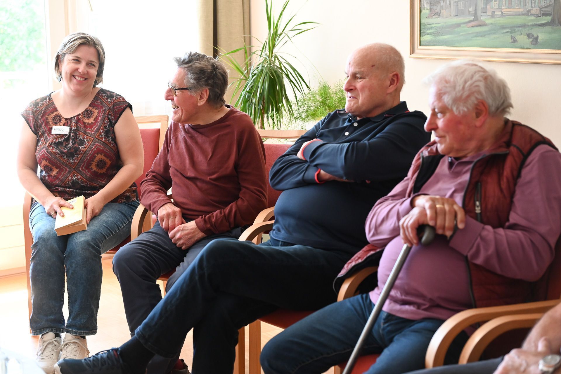 An den Nachmittagen haben die Senioren immer viel zu Lachen.