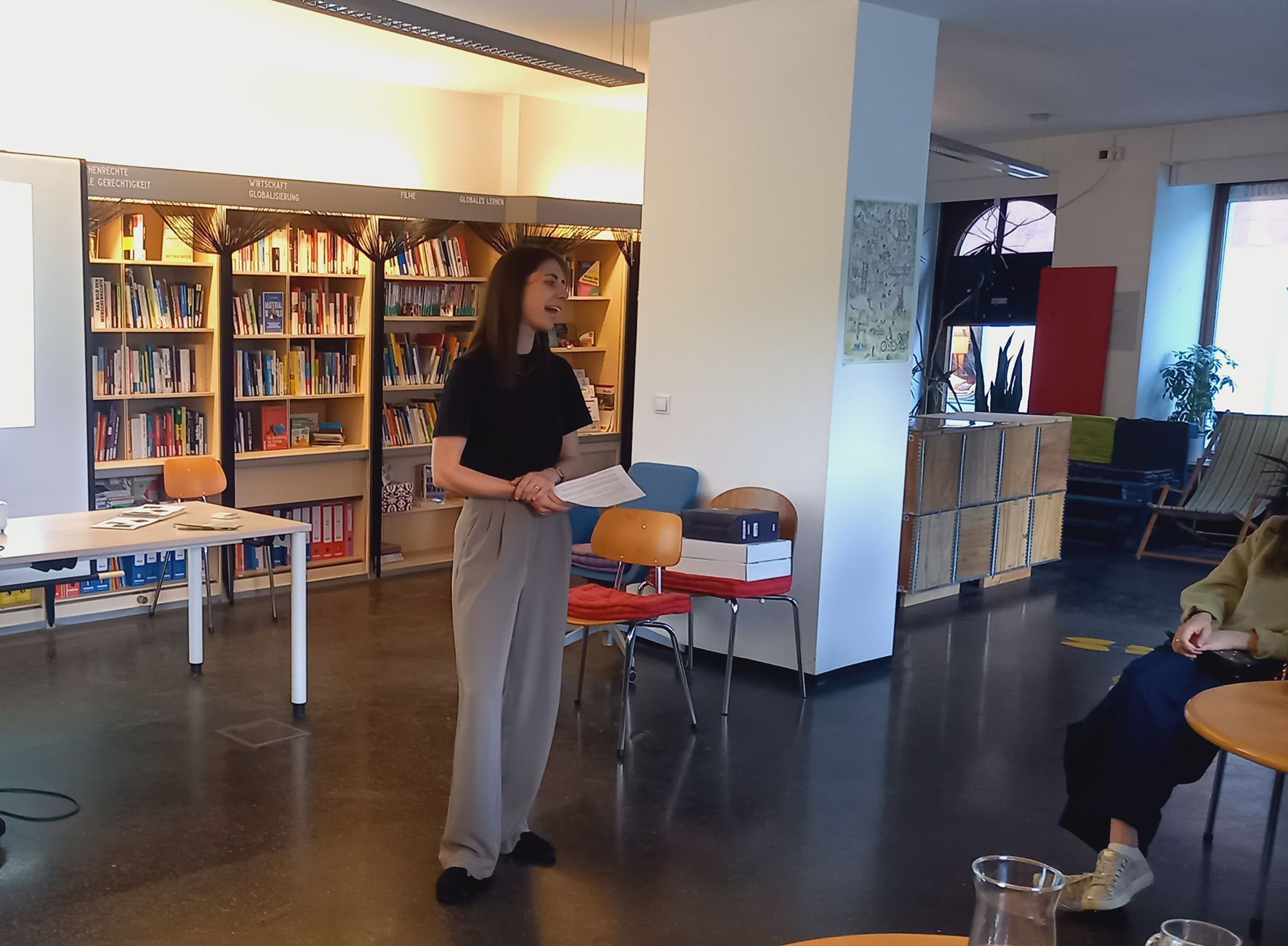 Ramona Sieber vom analog.café referierte über Einsamkeit.