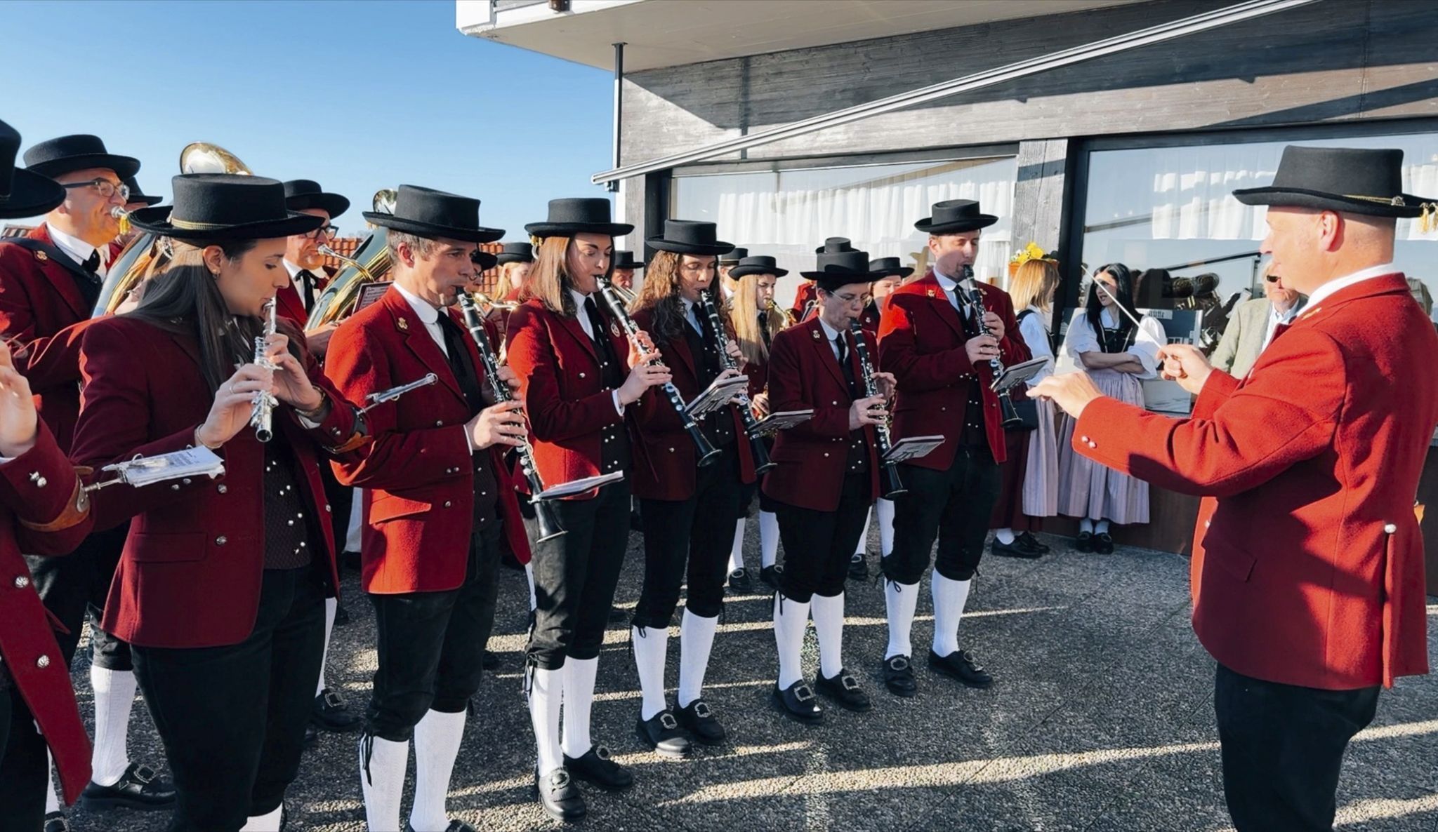 Das Auftaktsständchen gab es vom Musikverein Eichenberg