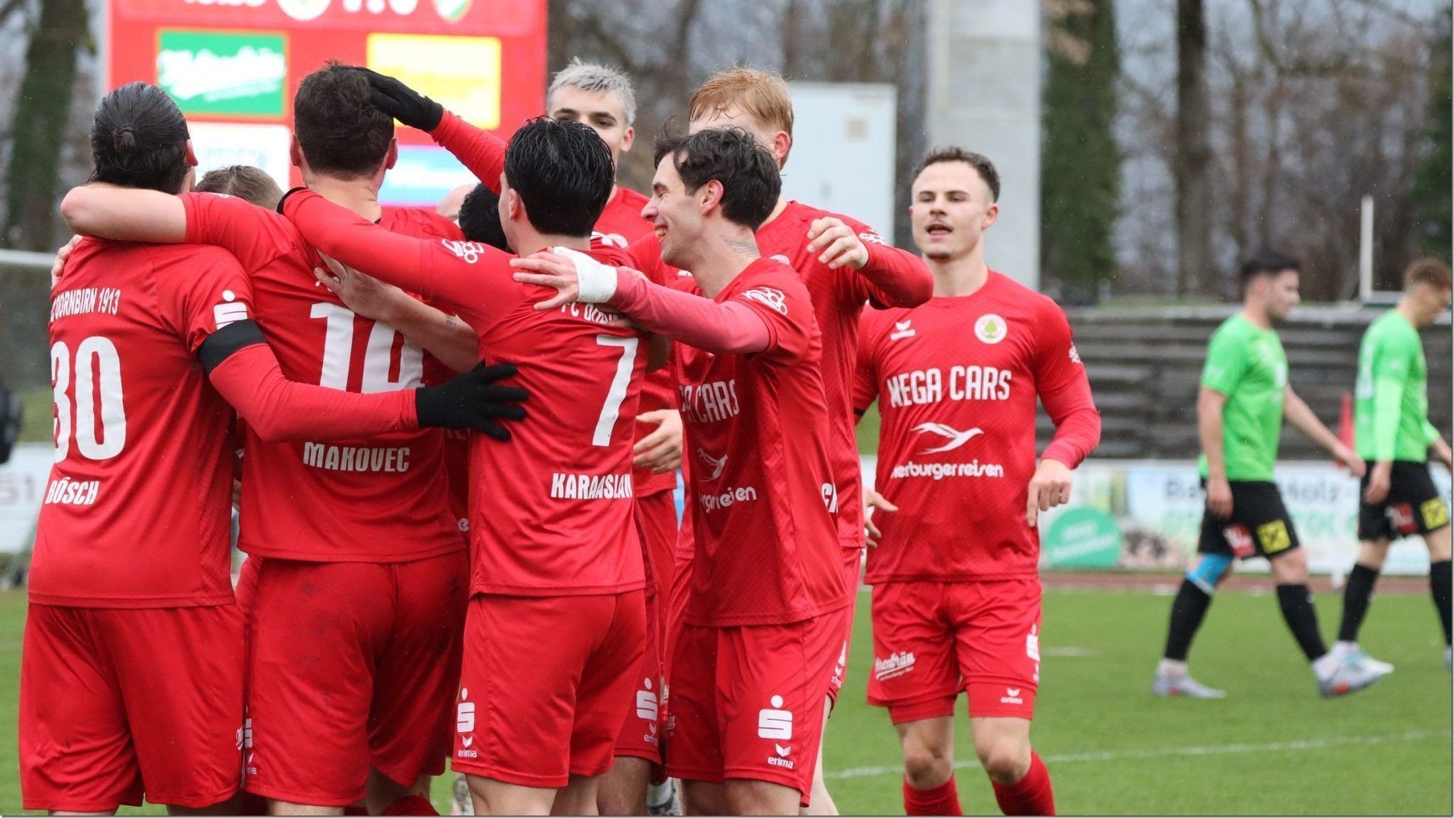 Nur einmal jubelte Dornbirn im Heimspiel gegen Imst. KNOBEL