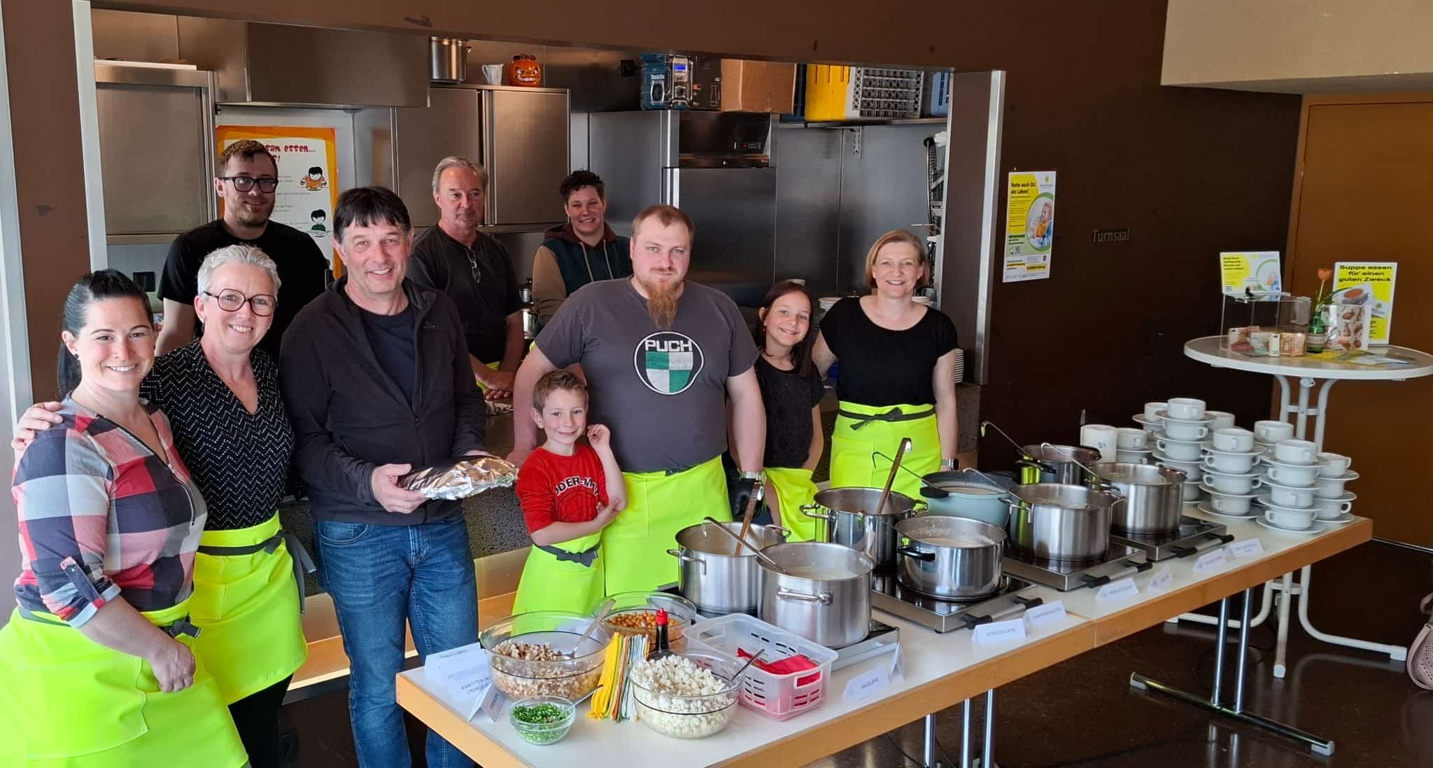 Viel Zuspruch gab es für das Team der Fastensuppe in Tschagguns