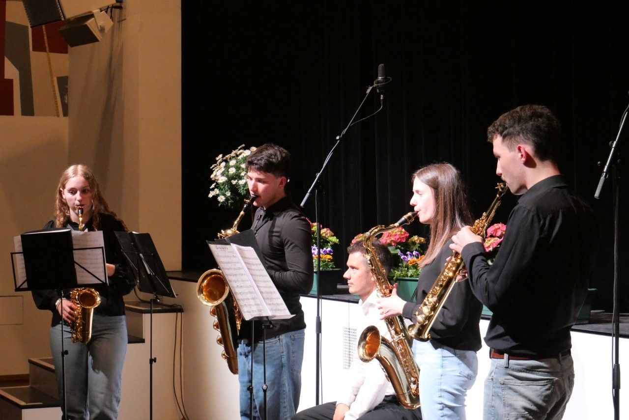 Das Saxophon-Quartett bot Musik vom Feinsten. 