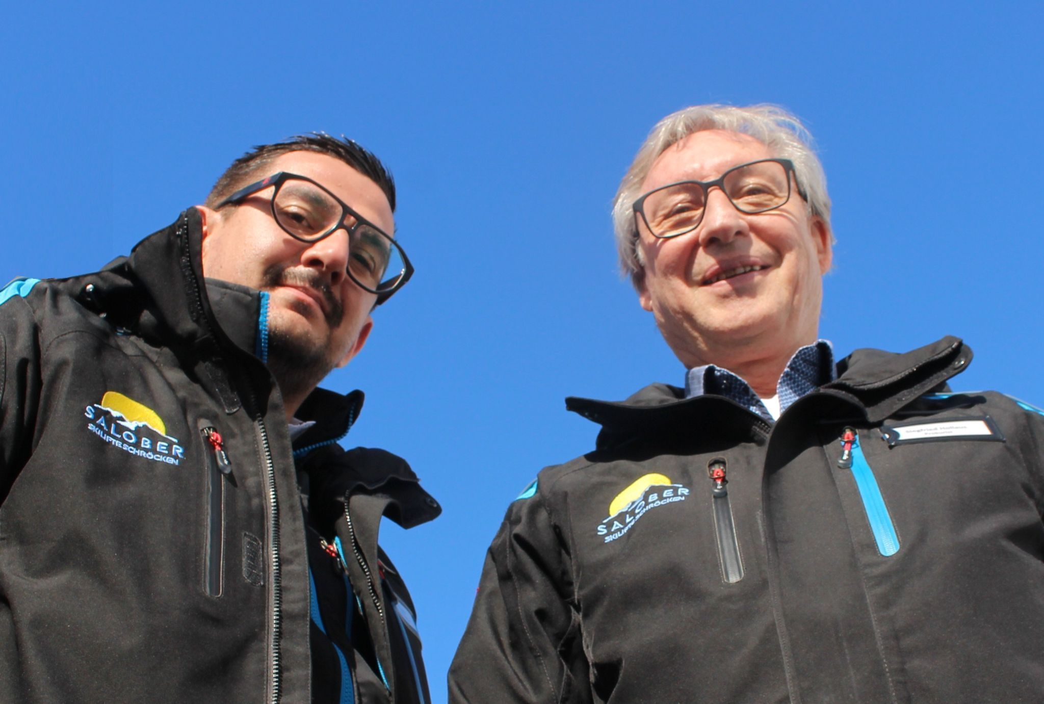 Prokurist Siegi Hollaus (r.) und Gastronomie-Chef Luka Mamic waren vom Salober zum Skigebietspartner nach Warth gekommen.   