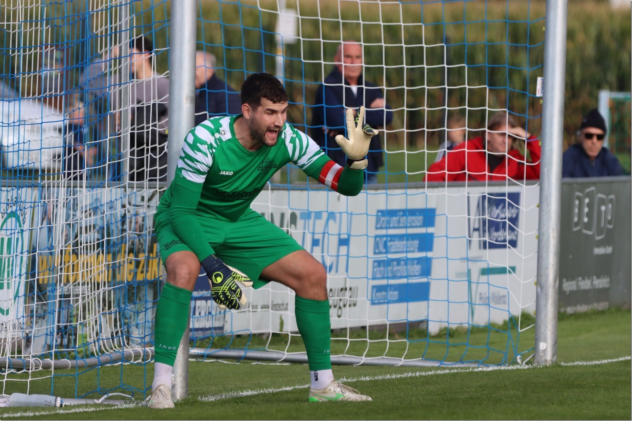 Wolfurt Keeper Luka Hammer will seinen Kasten rein halten.
