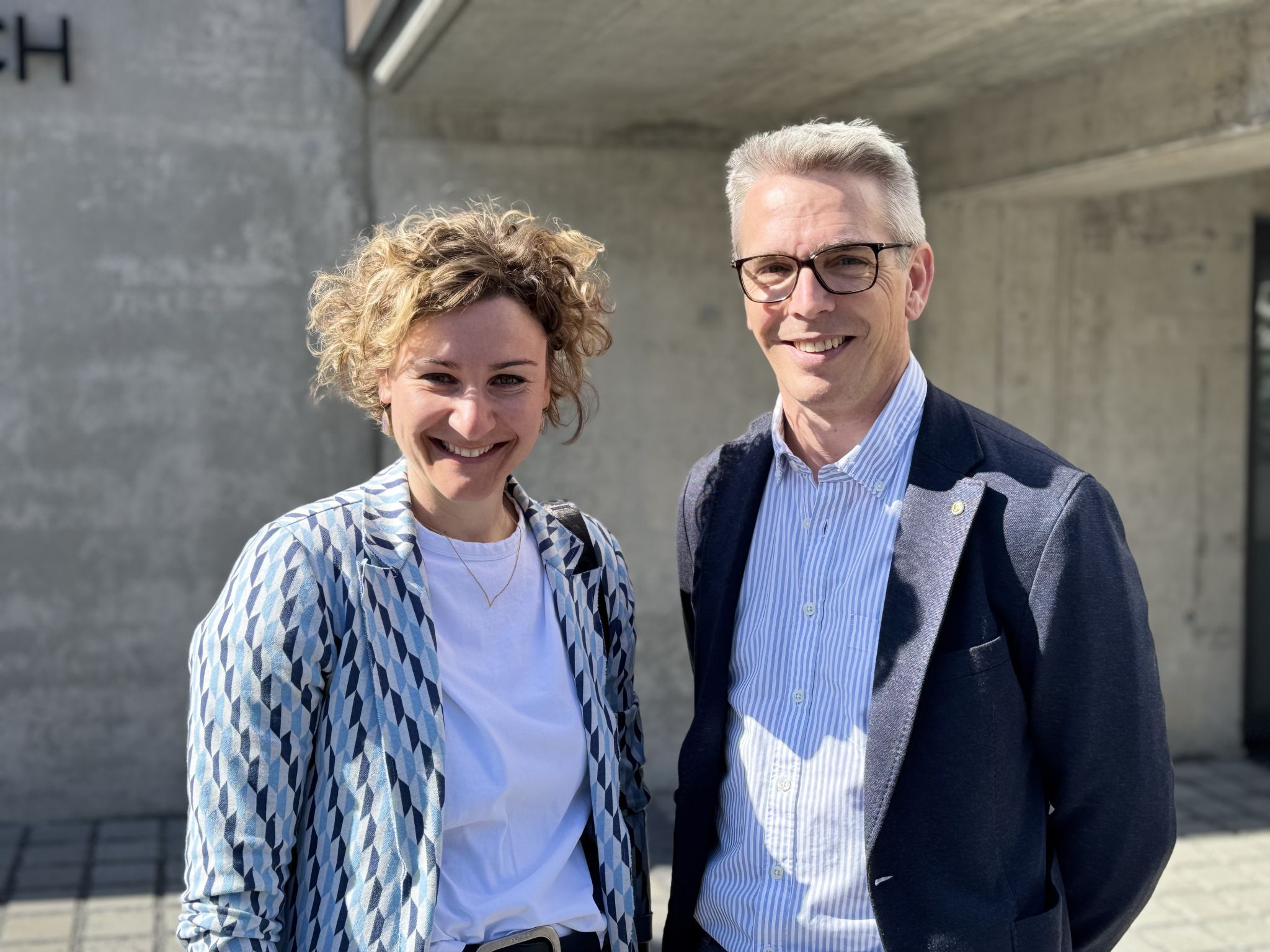 Pflegedienstleiter Corinna Pichler und Alexander Walla.
