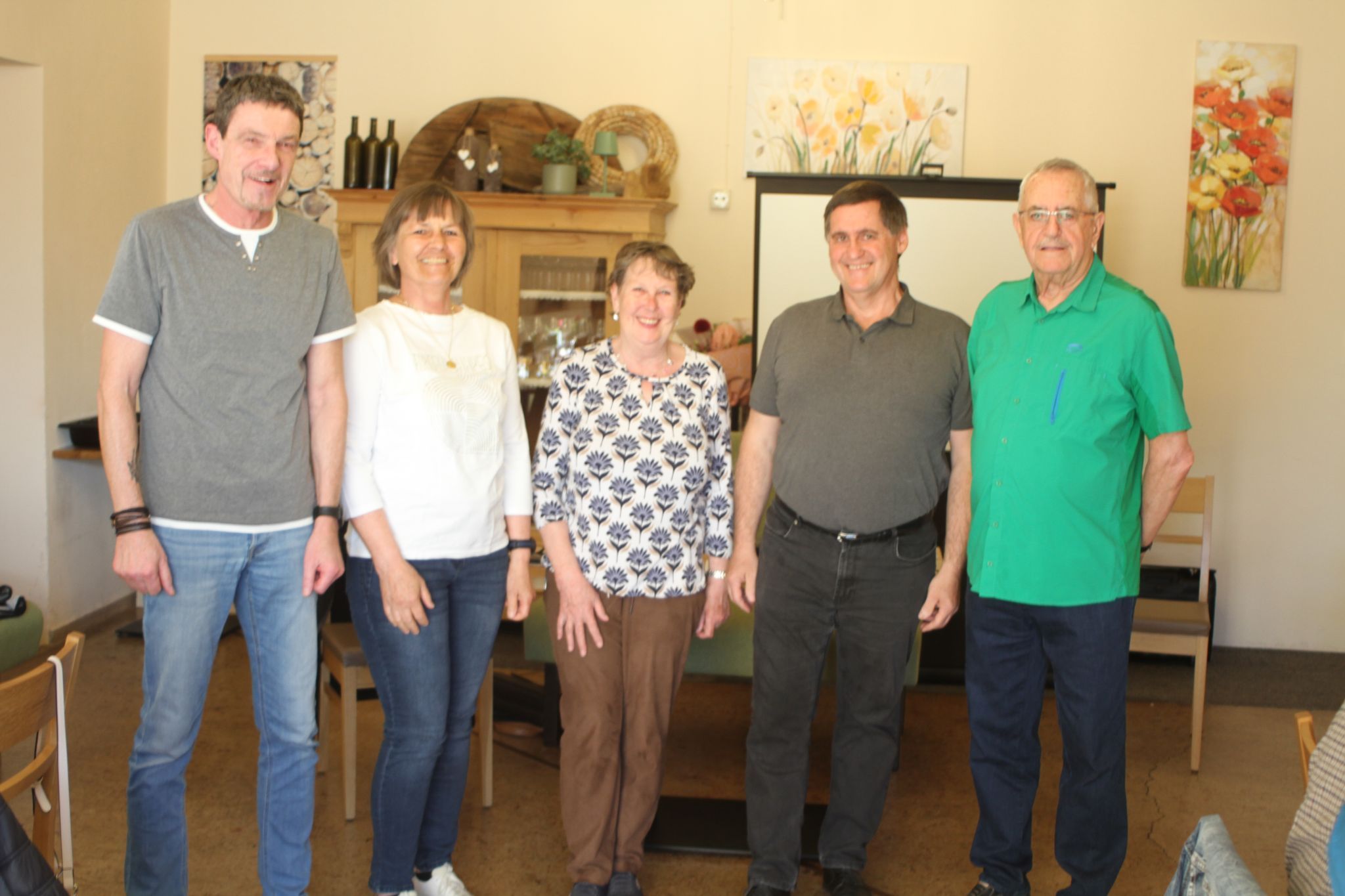 Vorstand Seelische Gesundheit: Nobert Bonner, Andrea Reinthaler, Ulrike Gosch, Ringo Schieder und Obmann Karlheinz Frick. 