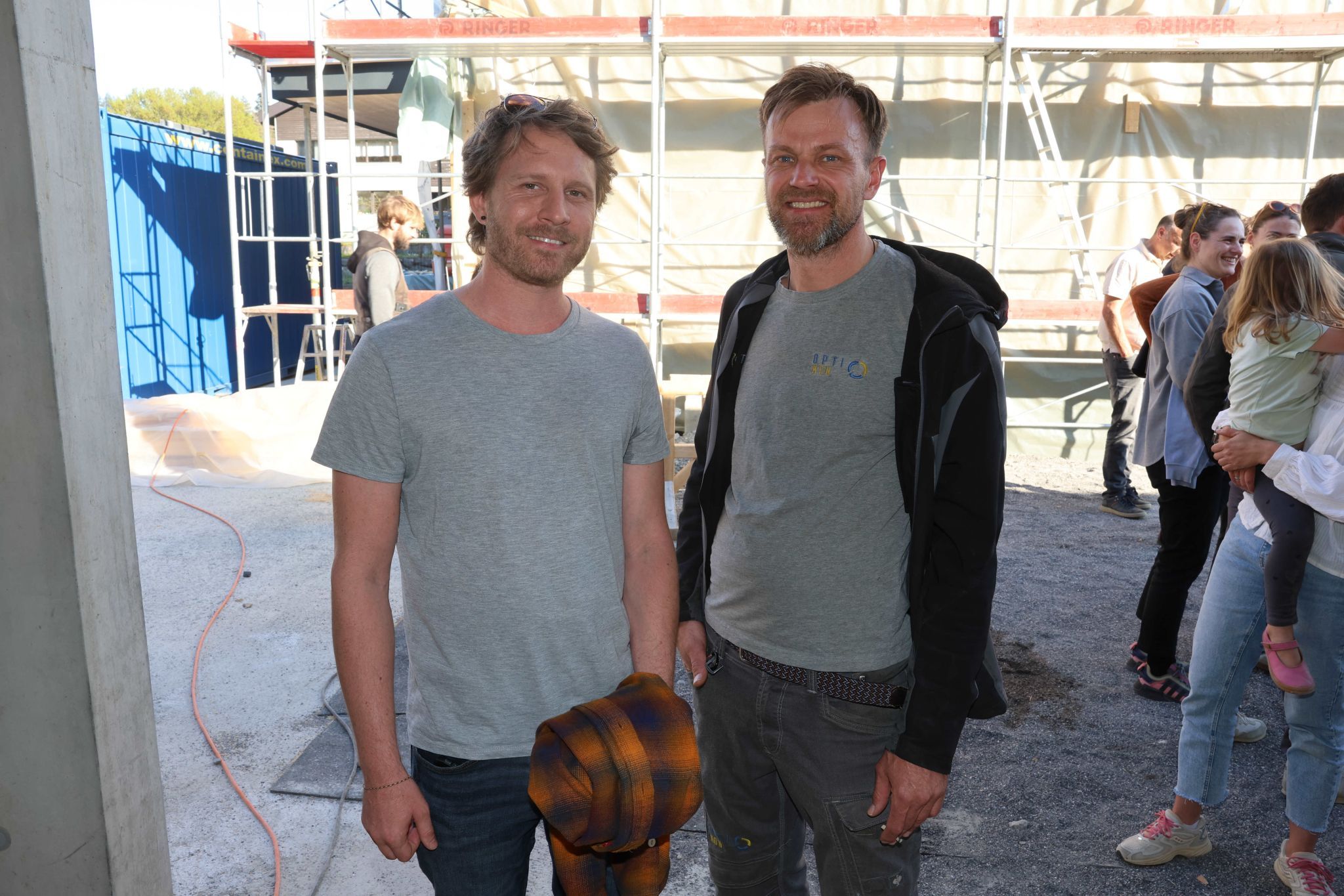 Stefan Schönenberger (trimana Markeeting) und Peter Metzler Optikon Photovoltaik.