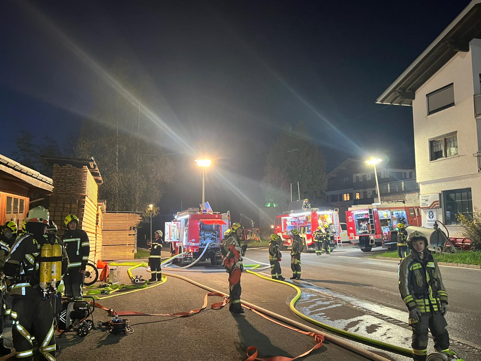 Modernste Gerätschaft war bei der Abschnittsübung am Einsatzort.