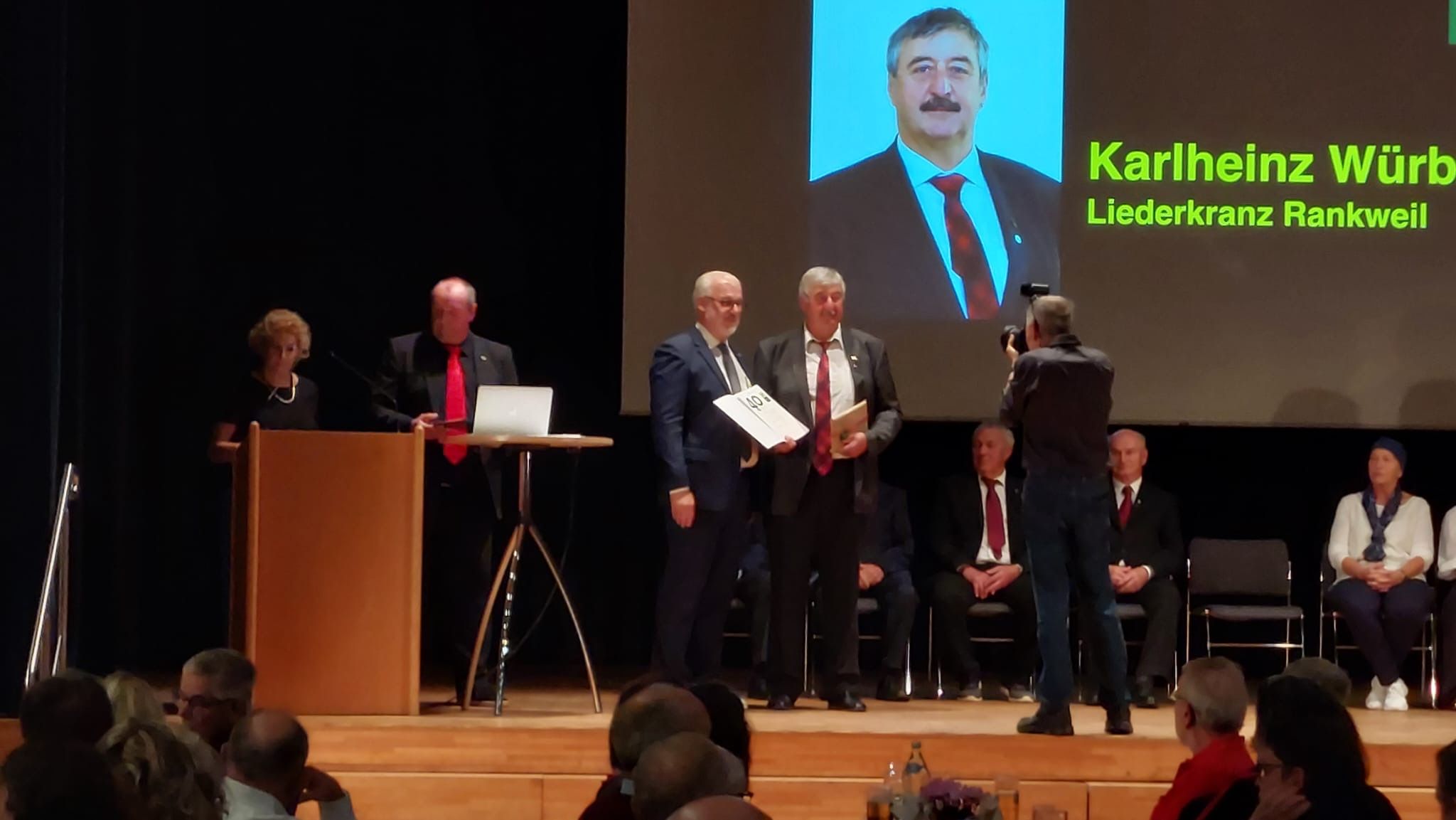 40 Jahre als Aktiver und zum Teil auch Funktionär beim Männergesangsverein Rankweil: Karlheinz Würbel. PRIVAT