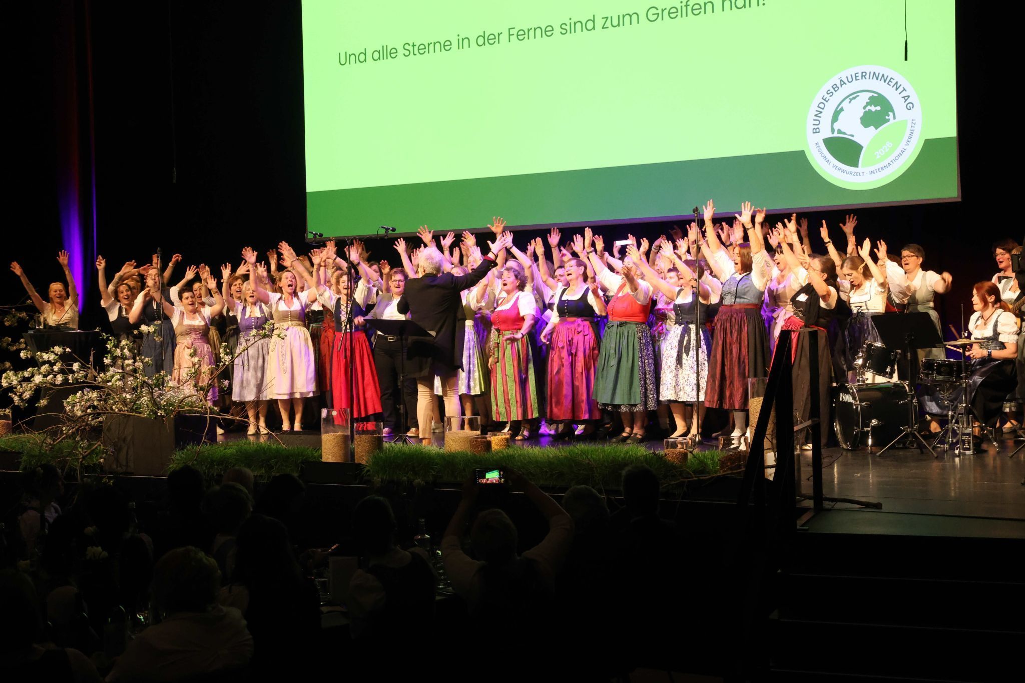 Beste Stimmung beim Bäuerinnenchor. 