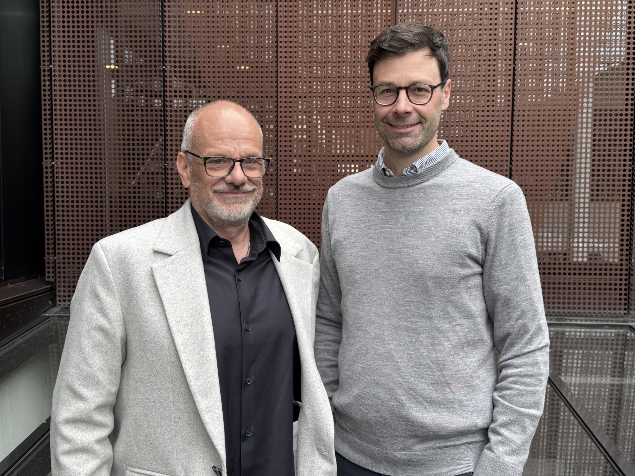Wolfgang Reitbrugger (Reitbrugger-Gau Architekten) und Stefan Peherstorfer (Hilti & Jehle).