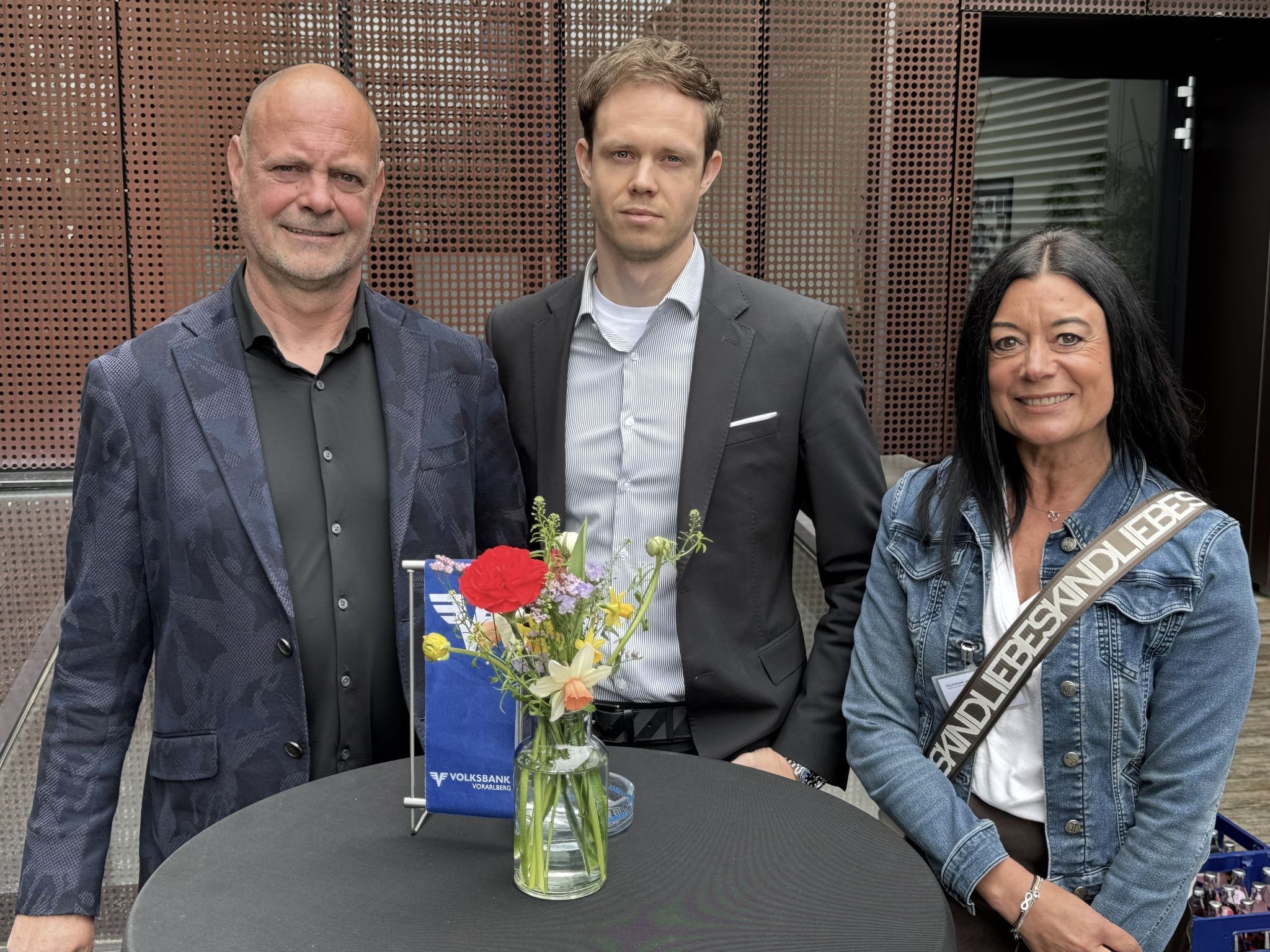 Michael Zimmermann, Joel Bischof und Elke Böhler (Bischof Transporte).