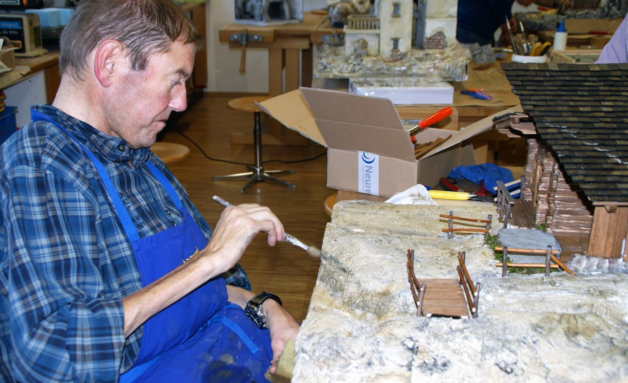 Für Vereinsgründer Andreas Eberle war der Krippenbau eine große Leidenschaft.