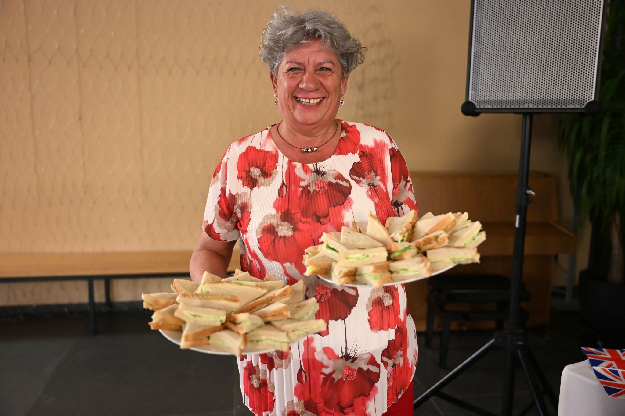 Christine Von der Thannen hatte die leckeren Gurkensandwiches zubereitet.