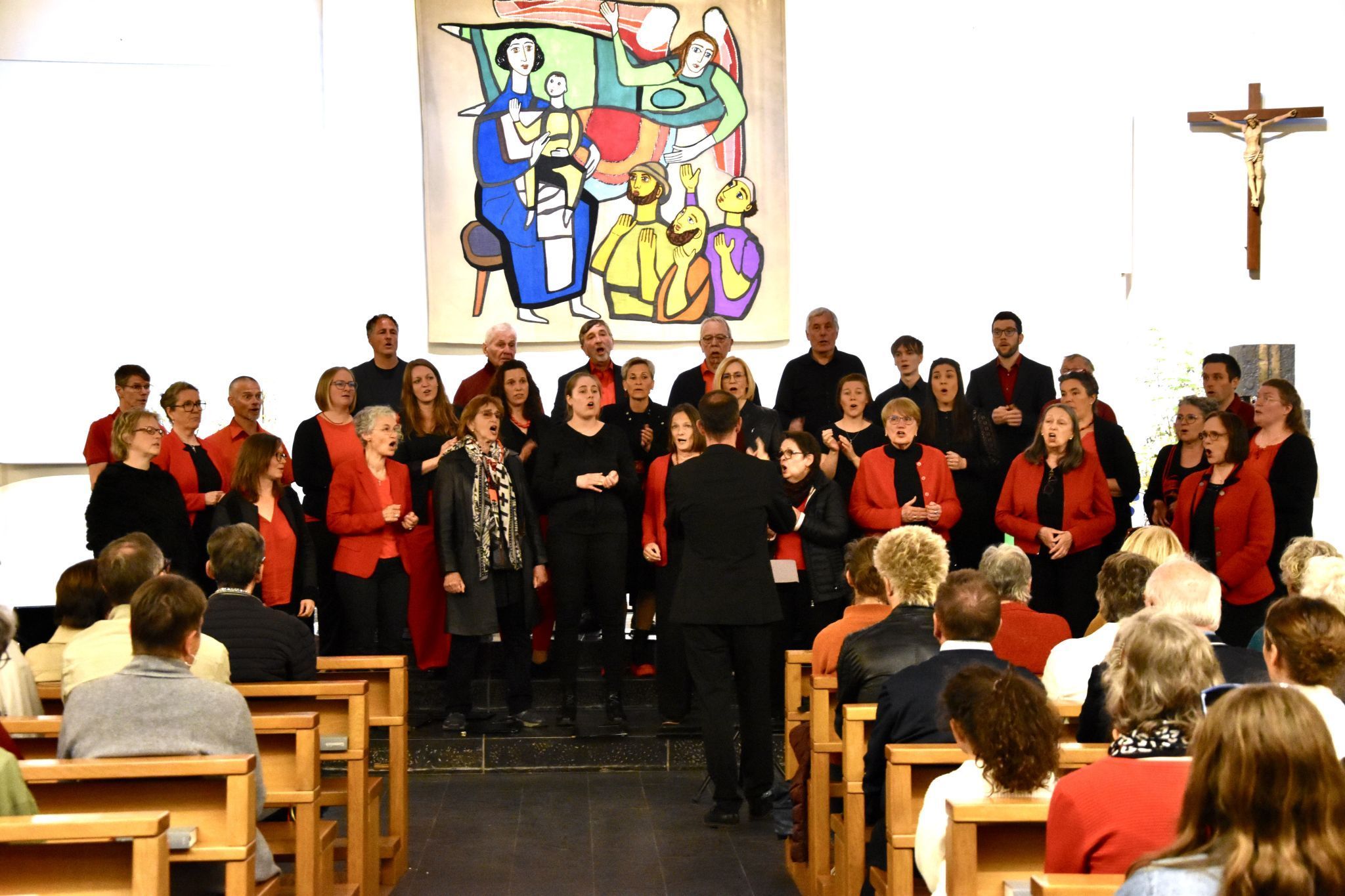 Auftritt der Cantemus Singgemeinschaft Bürserberg beim Konzert in der Friedenskirche in Bürs