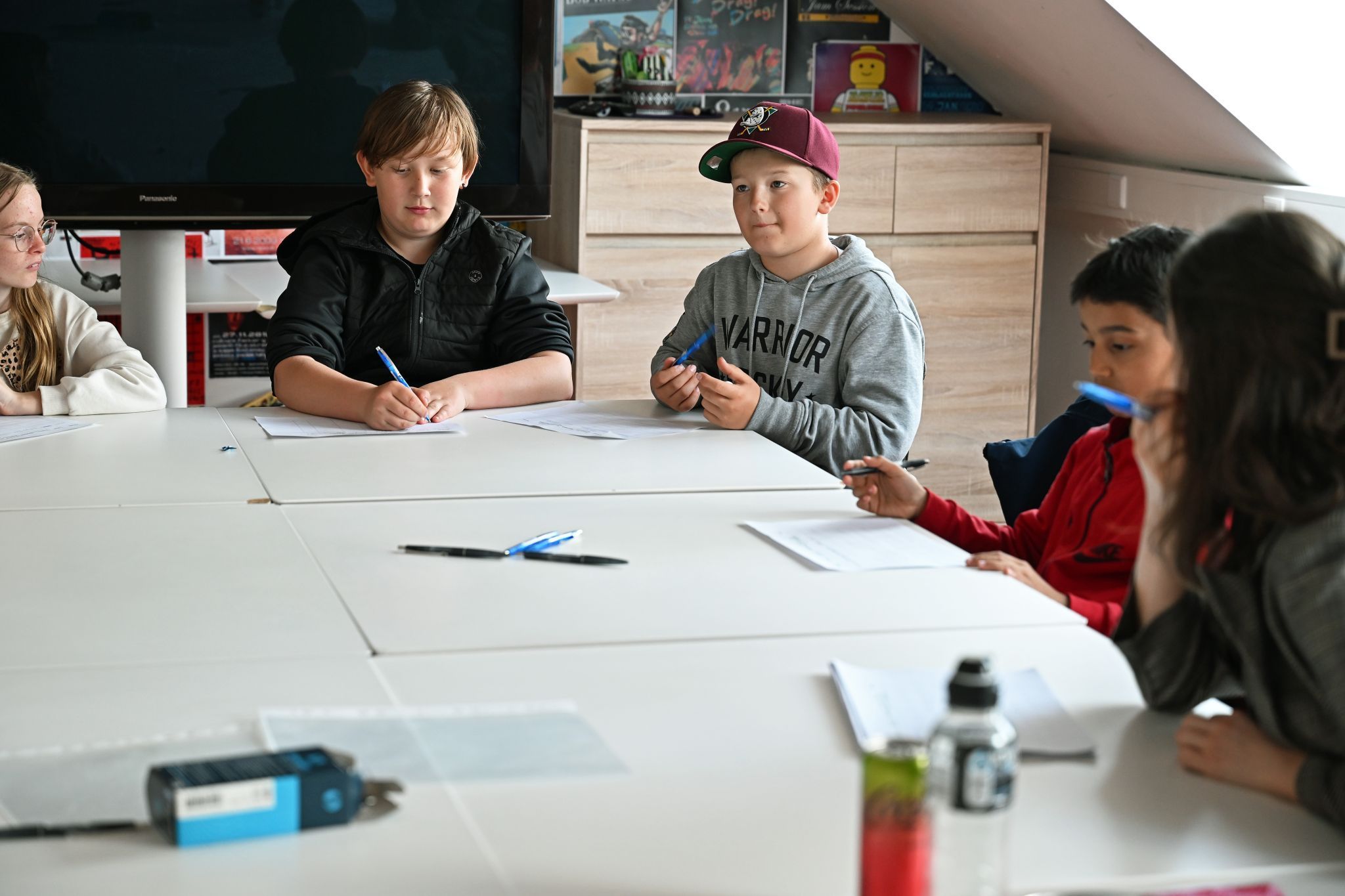 Neben Einfallsreichtum war auch Schnelligkeit gefordert beim „Stadt, Land, Fluss“-Spiel.