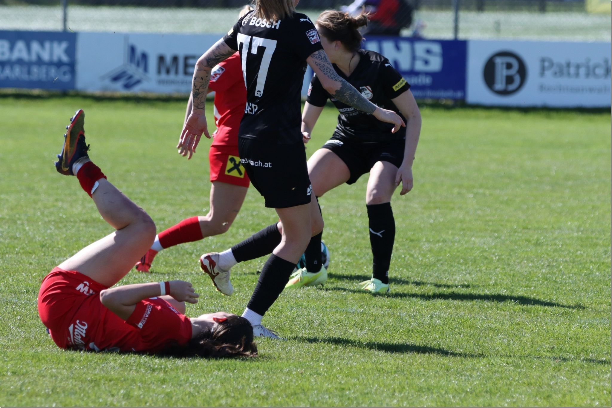 Foul an einer Rankweilerin. 