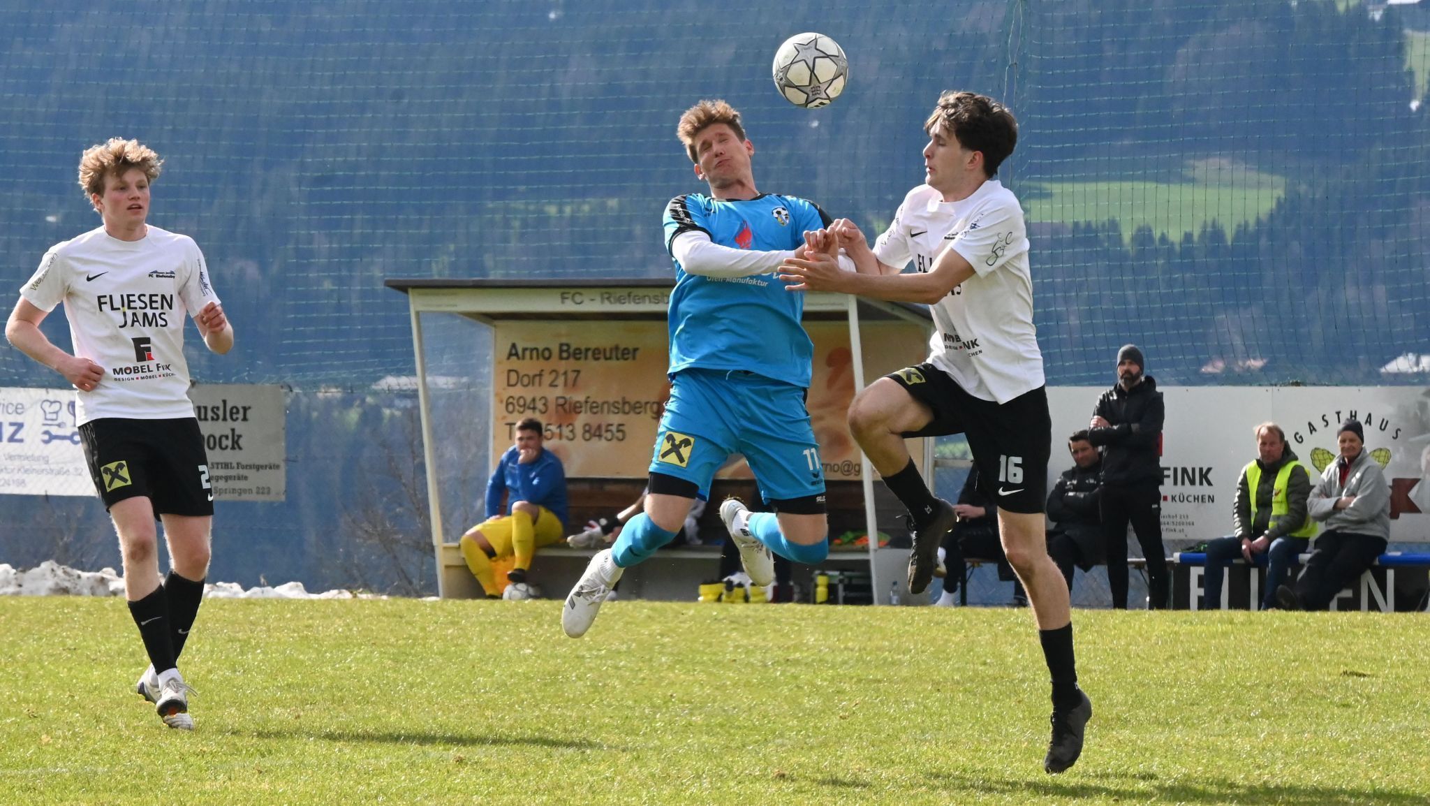 Sechs Tore gab es zwischen Riefensberg und Schlins. 