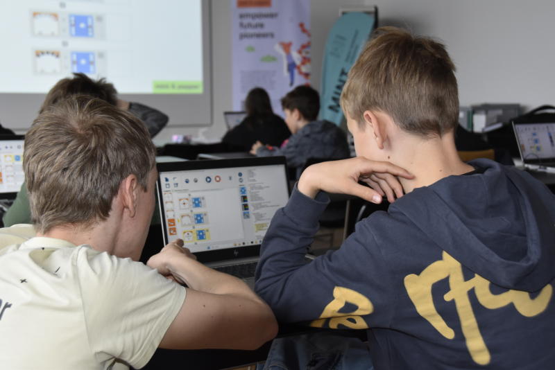 Die Kids präsentierten sich in bester Laune. 