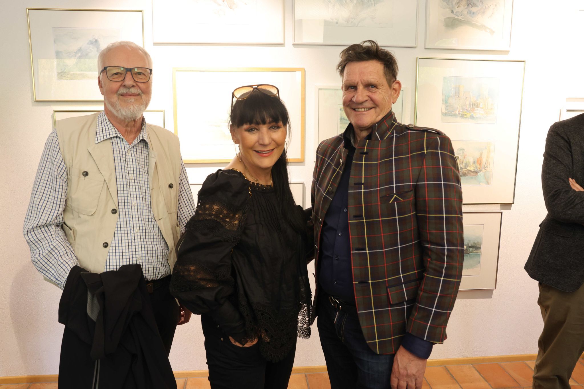 Künstler Hubert Lampert, Karin und Dieter Pfurtscheller.