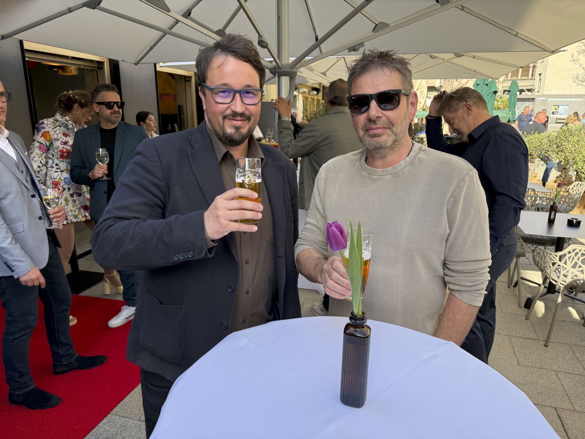 Markus Pfanner und Alex Egger kamen nach Bregenz