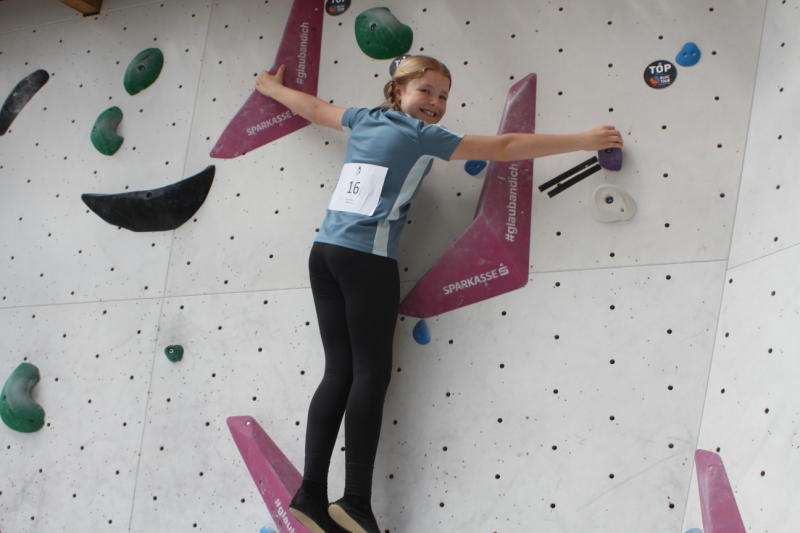 Klara war mit viel Ehrgeiz mit dabei. 