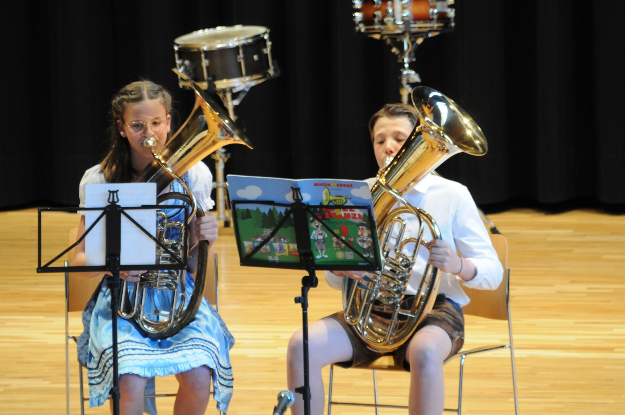 Schüler der MS Rankweil musizierten im Bergdorf. 