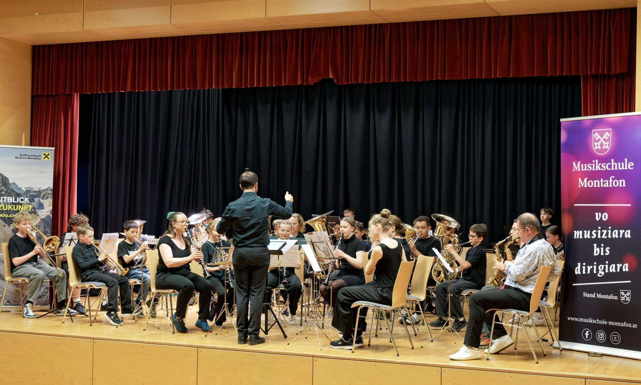 Den krönenden Abschluss gestaltete das Blasorchester der Musikschule Montafon. Foto: Musikschule Montafon