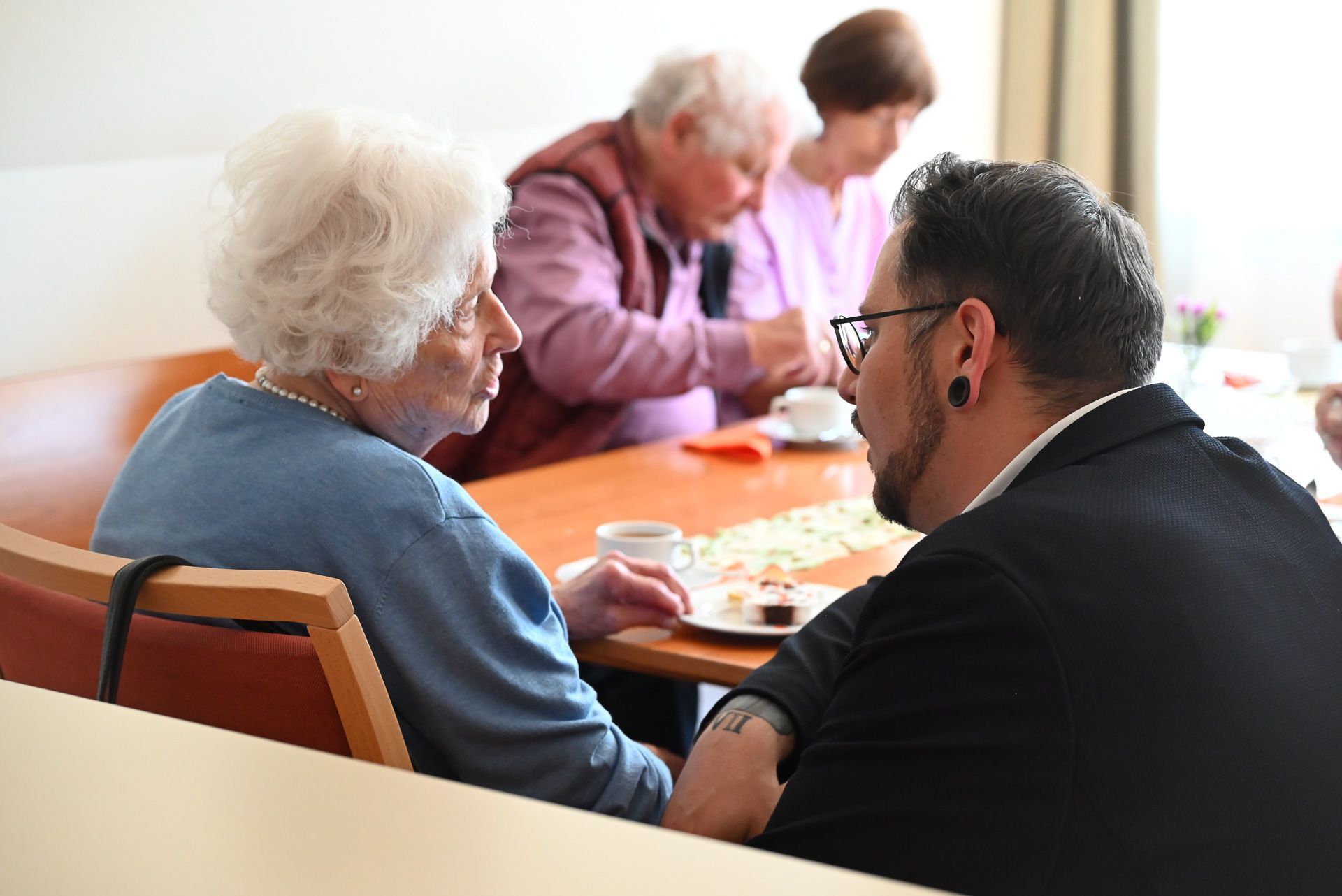 Mohi-Einsatzleiter Fabian Hämmerle ist gerne auf Besuch bei der Tagesbetreuung.