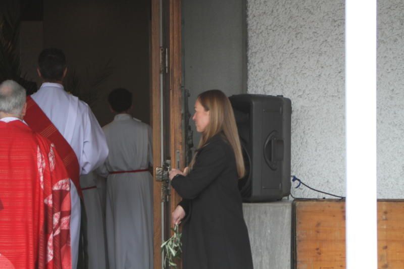 Es ging in die Kirche. 