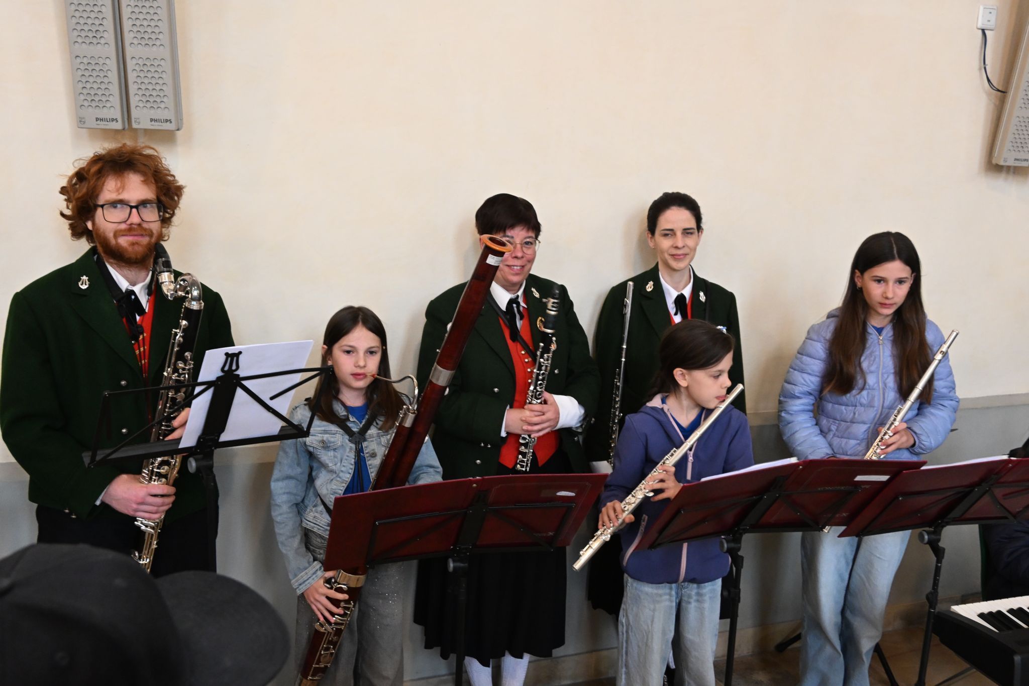 Für das Menuett zum Kommuniongang bekommen die 