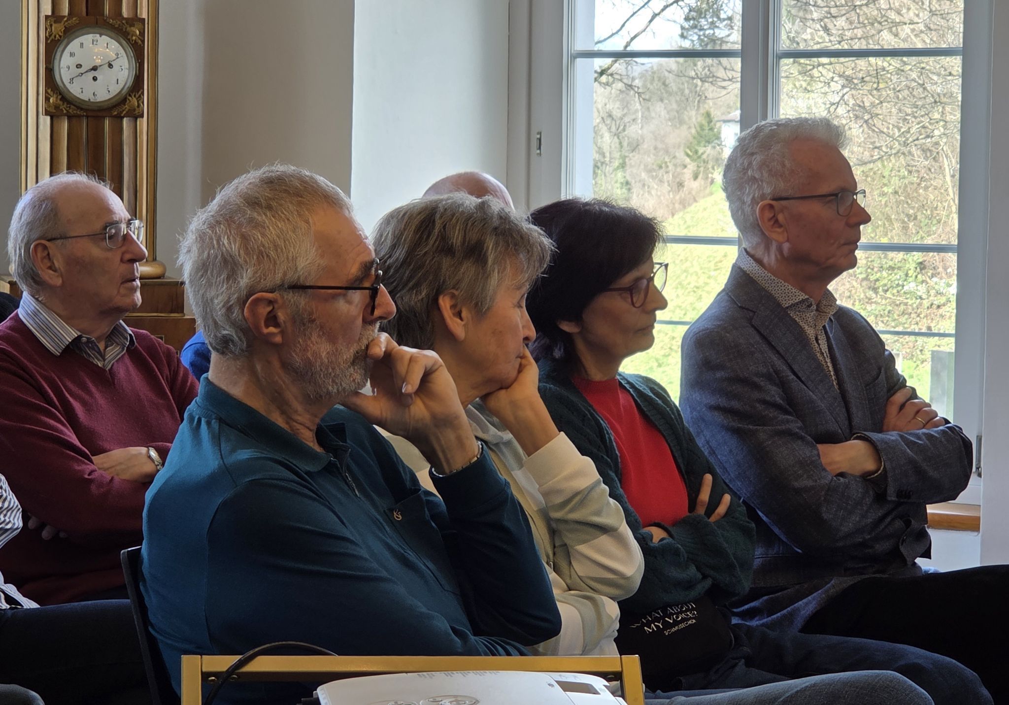 Interessierte Zuhörer: Luis Caldonazzi, Erwin und Barbara Sperger, Katharina und Johann Siemayr (v.l.)