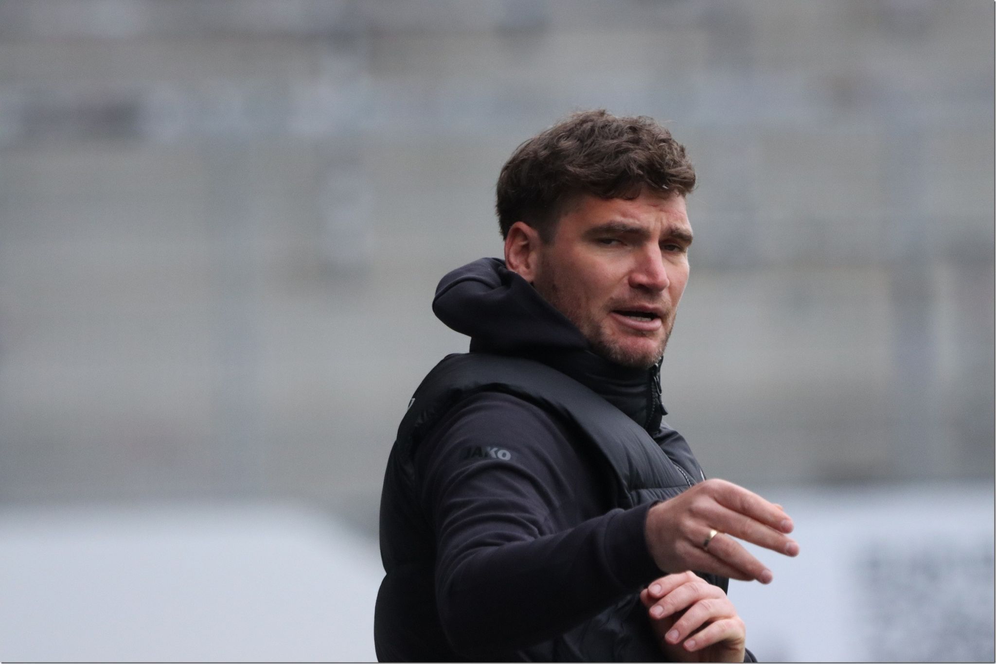 Altach Juniors Coach Rene Fink hofft auf einen Heimerfolg gegen St. Johann im Pongau. KNOBEL