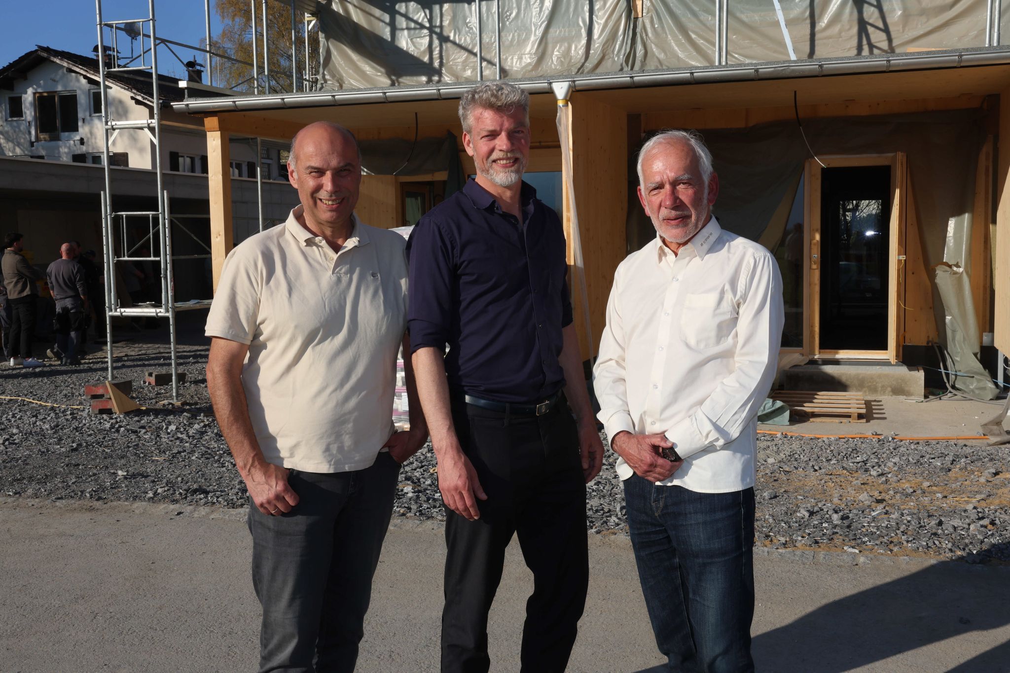 BM Wilhelm Hager, Architekt MArius Cerha und Dieter Furtenbach sind 