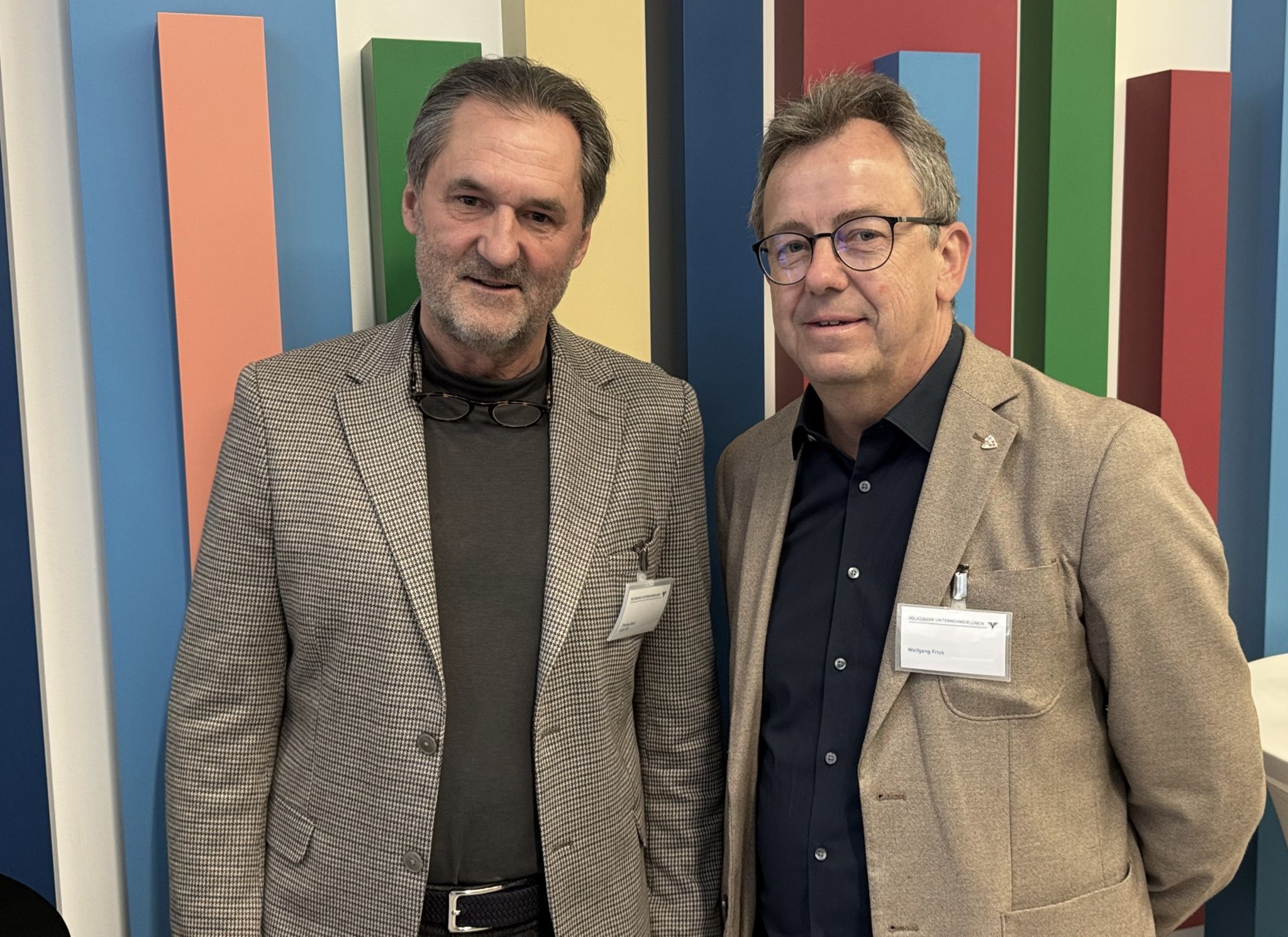 Thomas Beck (Gufer 55) und Wolfgang Frick (Marketing Sommelier).