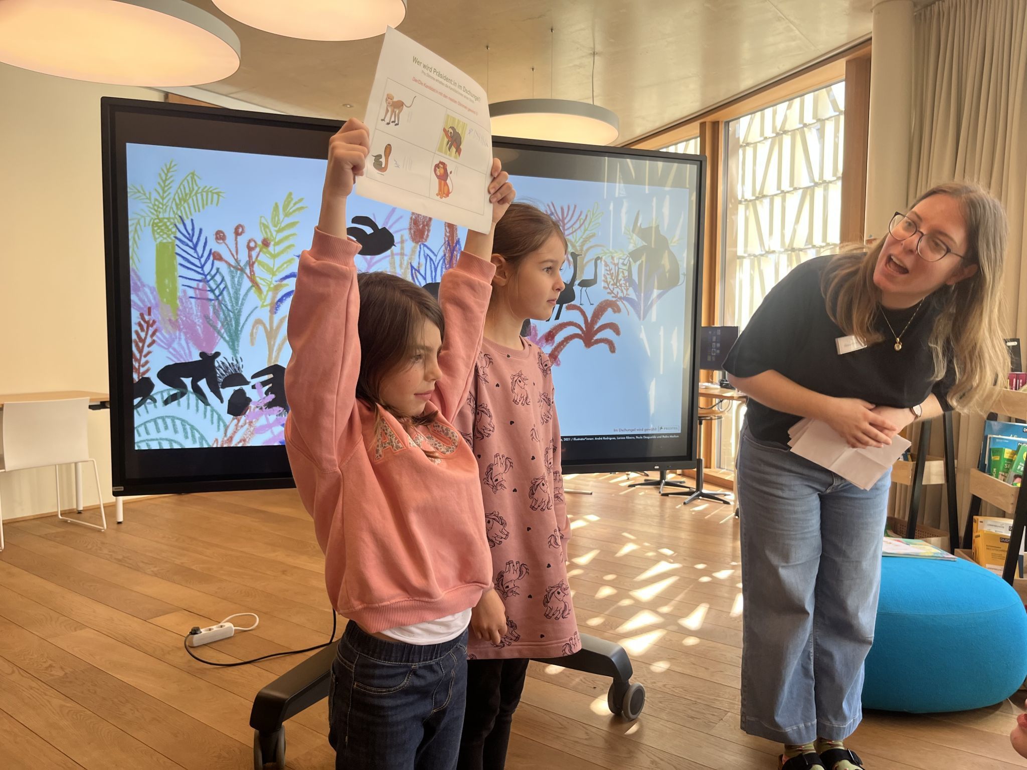 Am Ende der Wahl stand fest: Das Faultier erhielt am meisten Stimmen. 