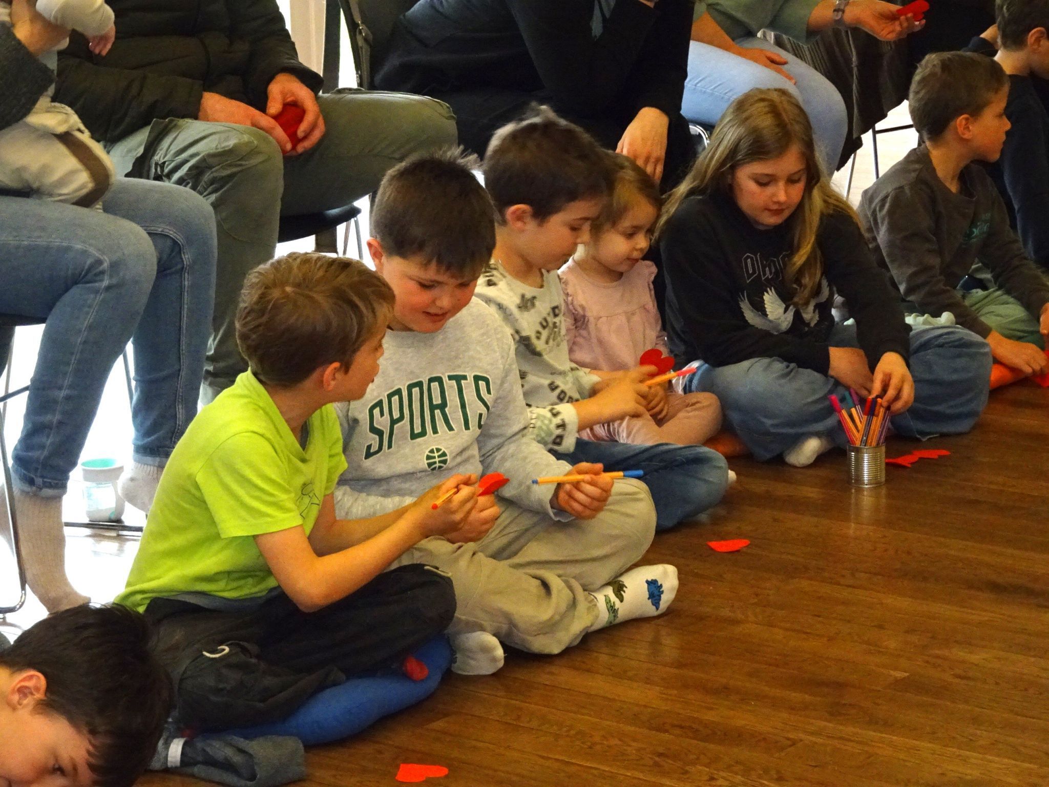 Die Kinder machten mit Begeisterung mit. 