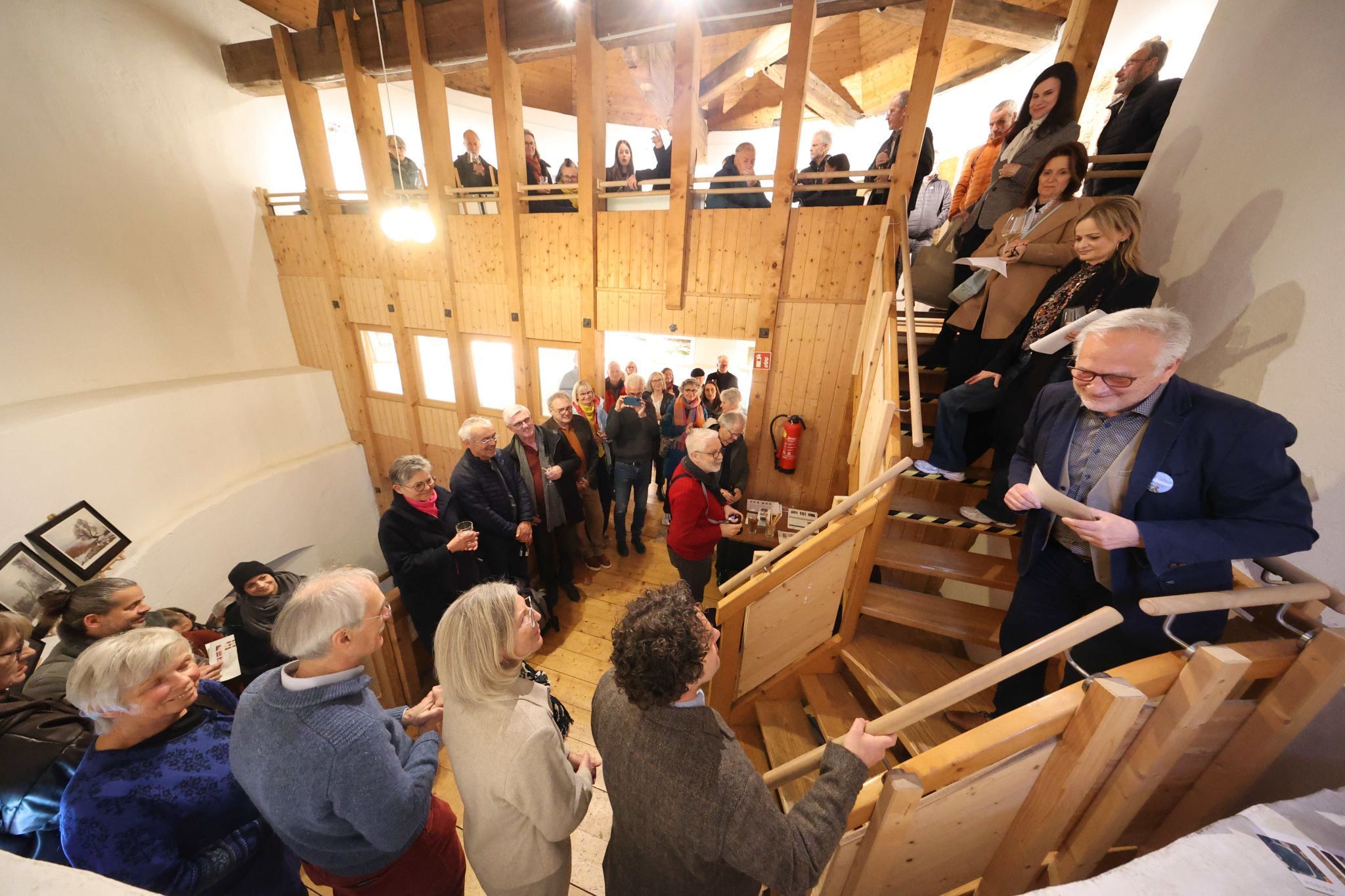 Conrad Amber eröffnete die Ausstellung.