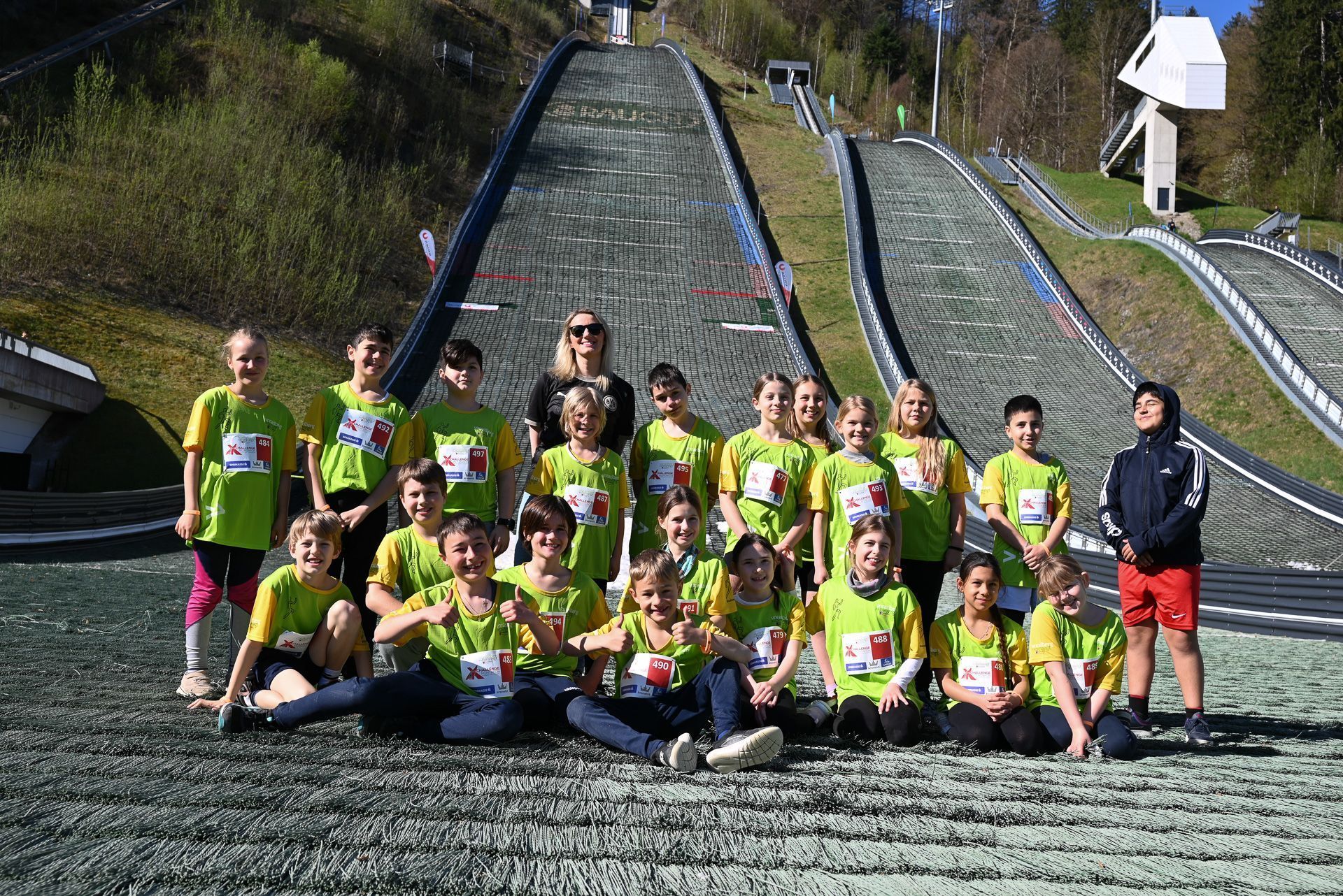 Die 4a der Volksschule Rotkreuz aus Lustenau freute sich, beim Schanzenlauf im Montafon dabei zu sein. 