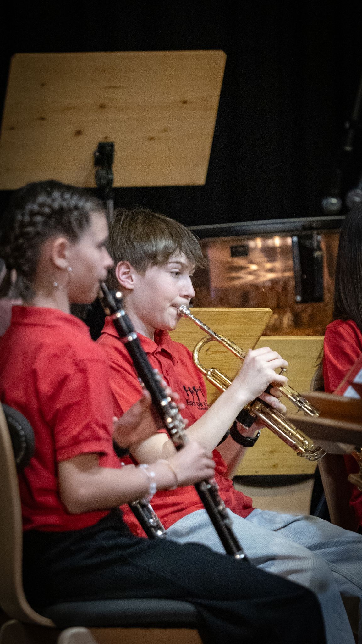 Der Musikernachwuchs zeigte sein Können beim Frühjahrskonzert im Bucher Gemeindesaal.