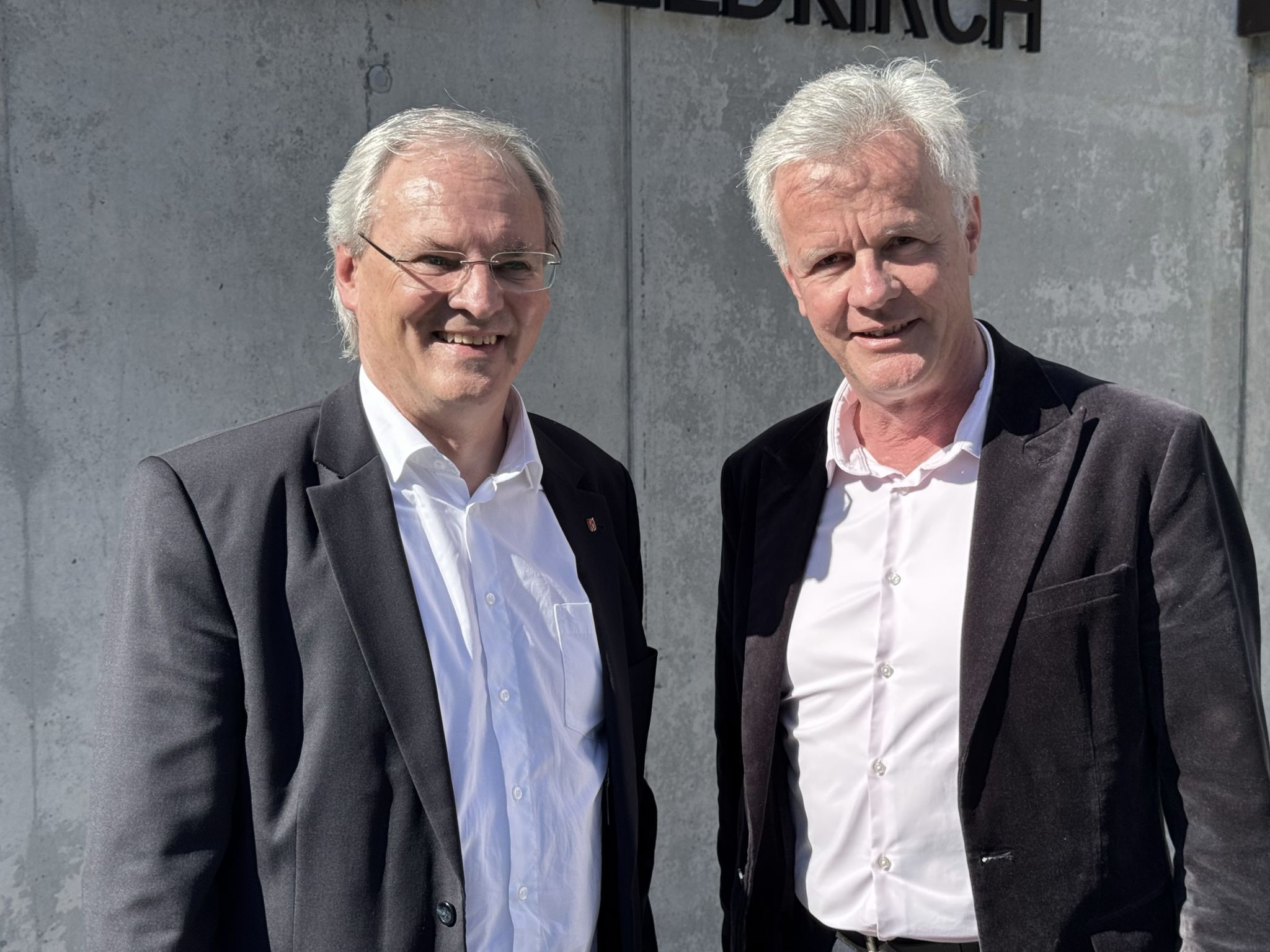 Unter den Gästen: Landtagspräsident Harald Sonderegger und •	Gerald Fleisch, Geschäftsführer der Vorarlberger Landeskrankenhäuser.