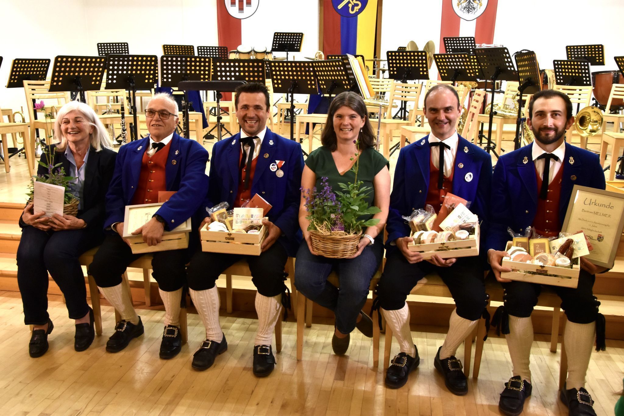 Heidi und Gerhard Bitschnau, Bernd Saler, Martina Enenkel, Patrick Melmer und Bertram Melmer