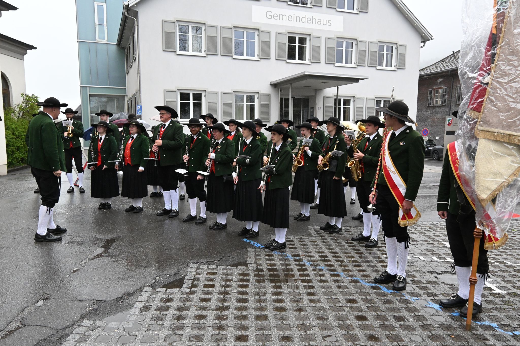 Nach der Messe spielte der Musikverein noch einige zünftige Märsche