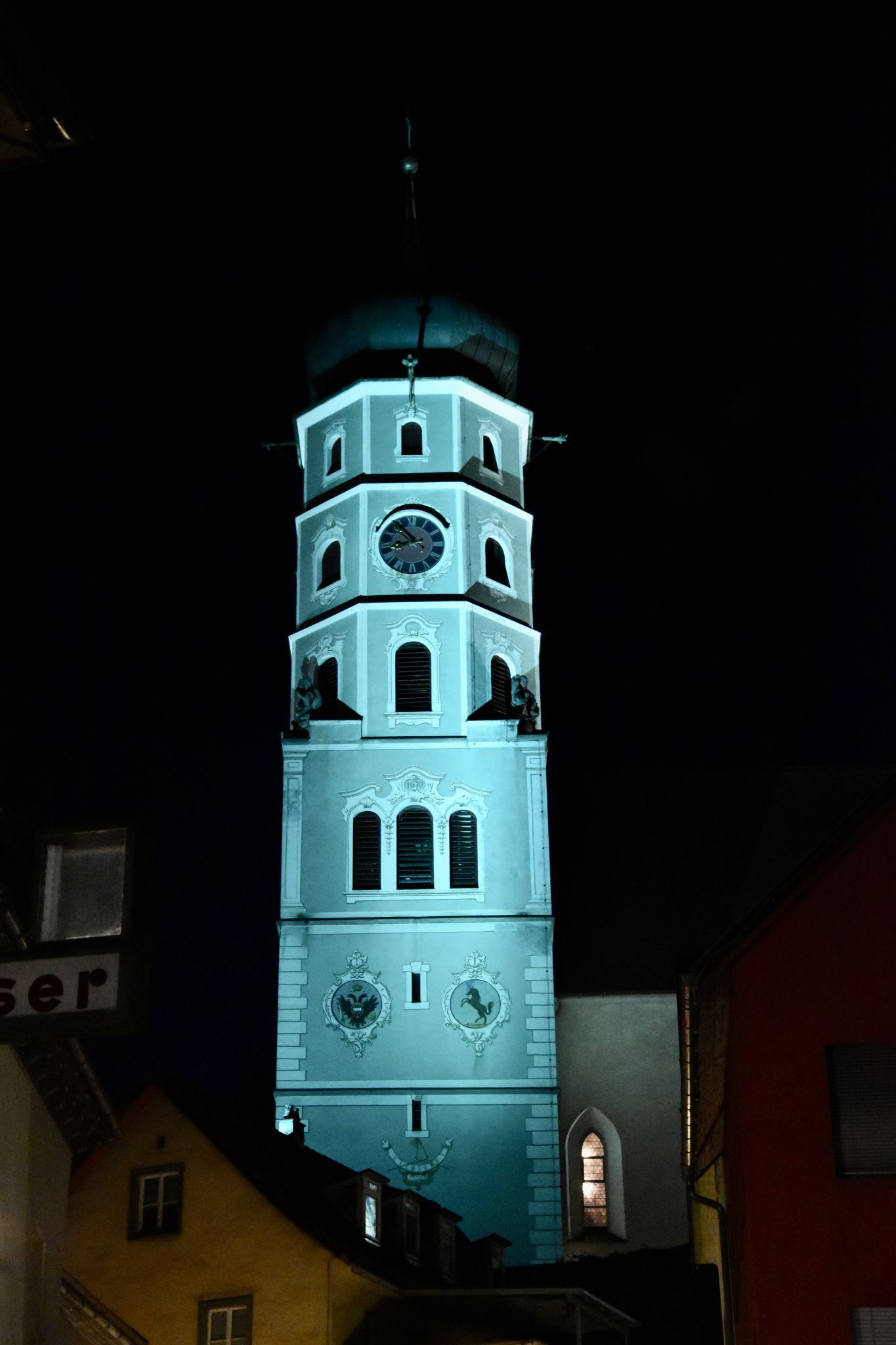 St. Laurentiuskirche in Bludenz in der Osternacht