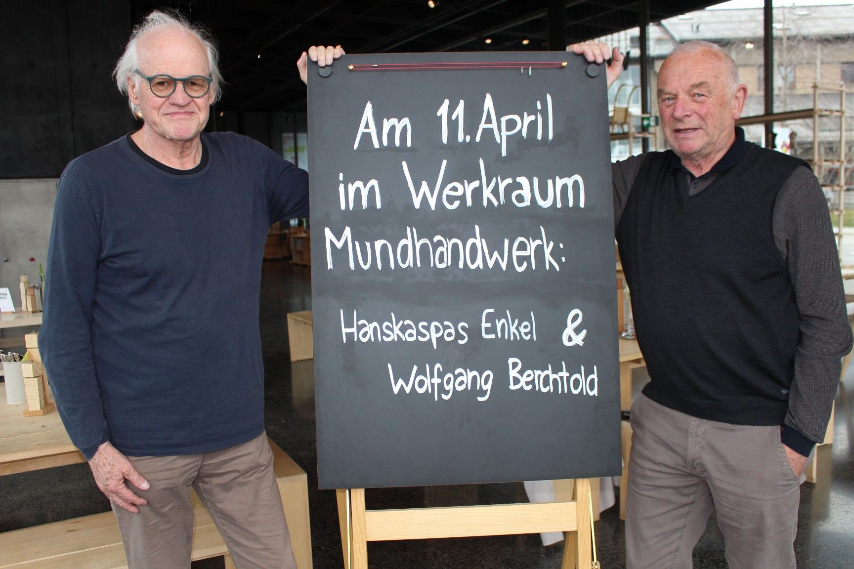 Als Partner von Hanskaspas Enkeln feiert Wolfgang Berchtold mit seinem „Schnorrawaggler“ am Samstag, 19.30 Uhr, im Andelsbucher Werkraumhaus Premiere. PETER STRAUSS (3)   